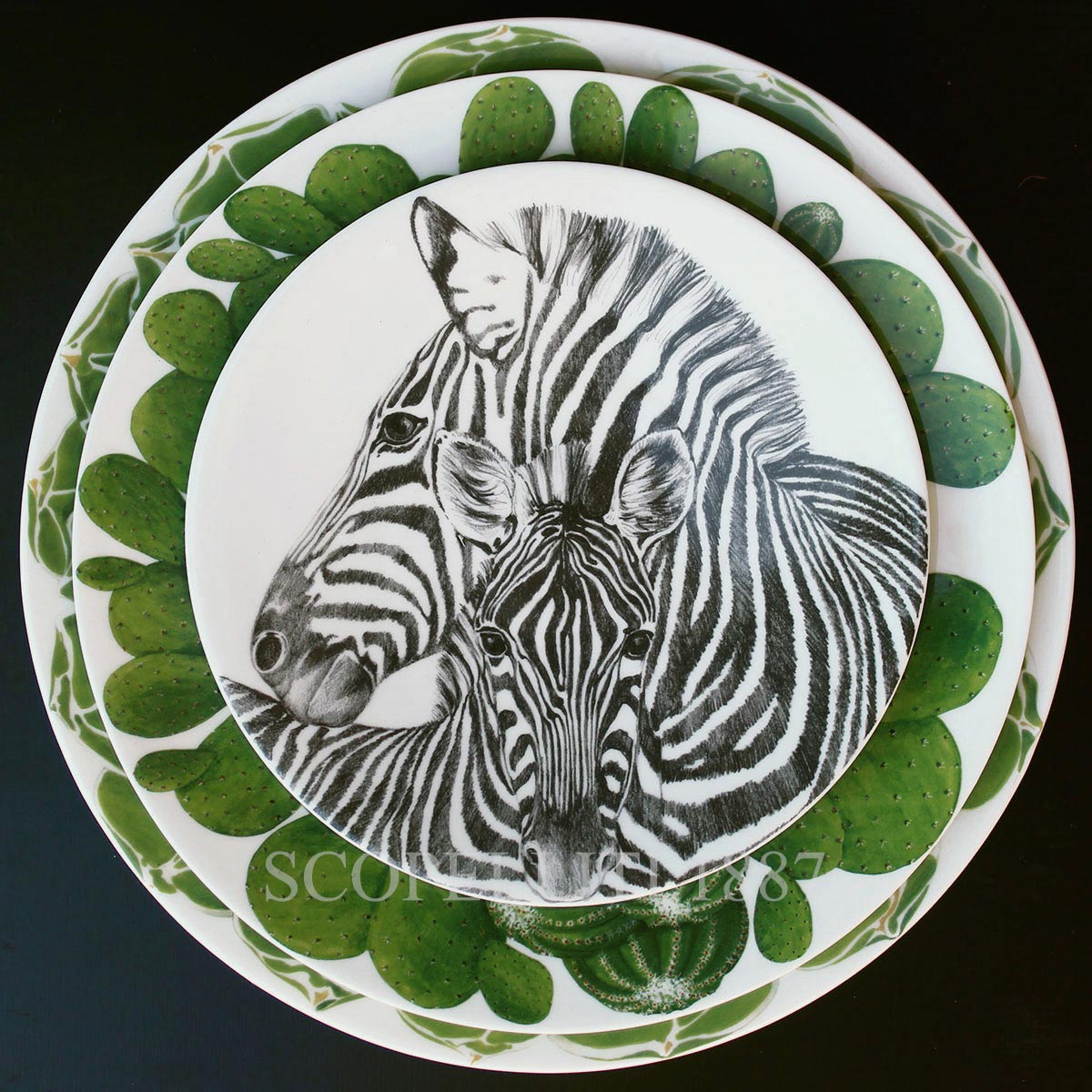 Taitù Milano Taitù Wild Spirit Dessert Plates - Set of 4 3