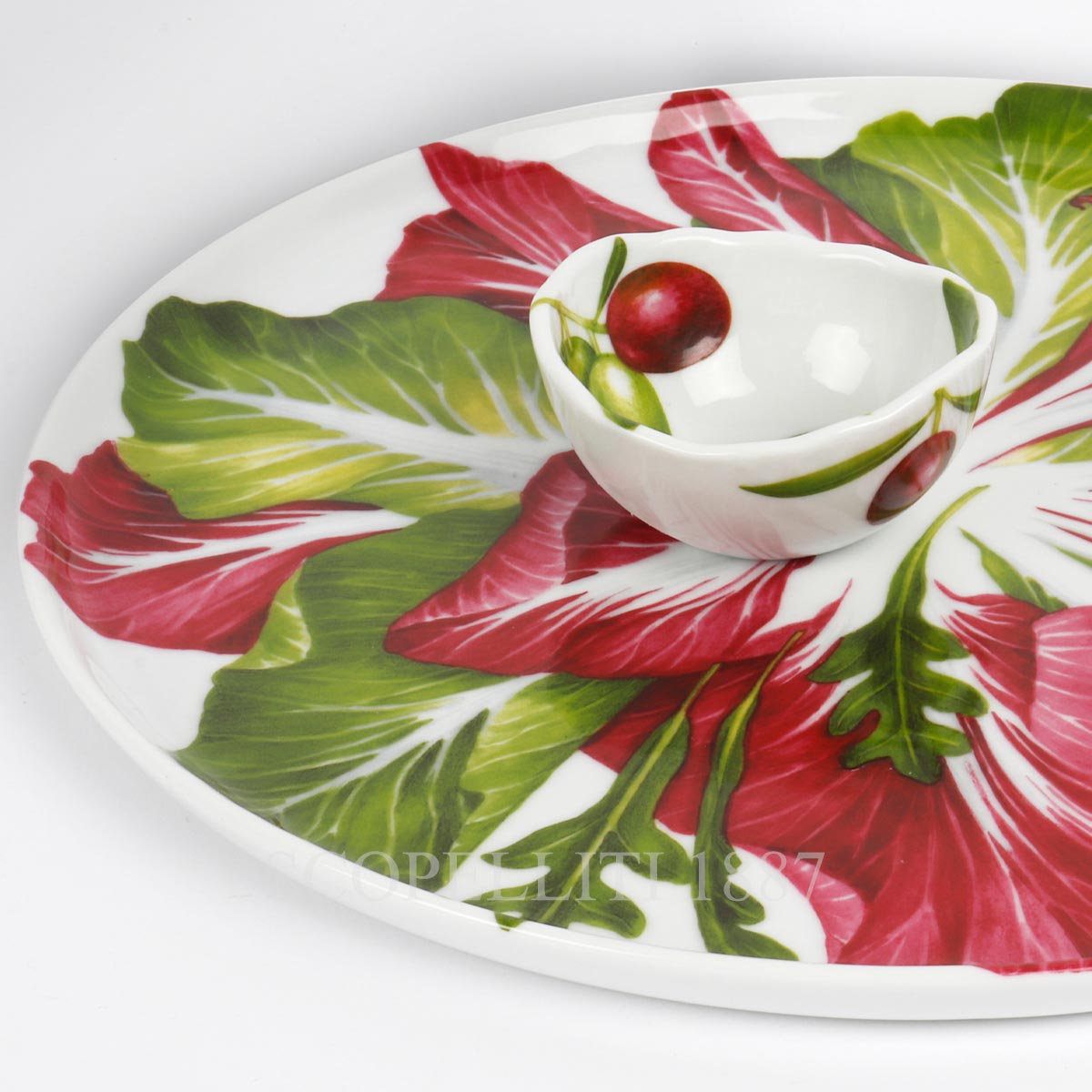 Taitù Milano Taitù Vegetables Round Platter Salad - Set of 2 2