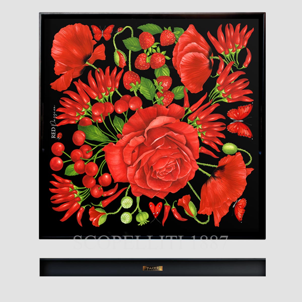 Taitù Milano Taitù Red Passion Square Tray 45x45 1
