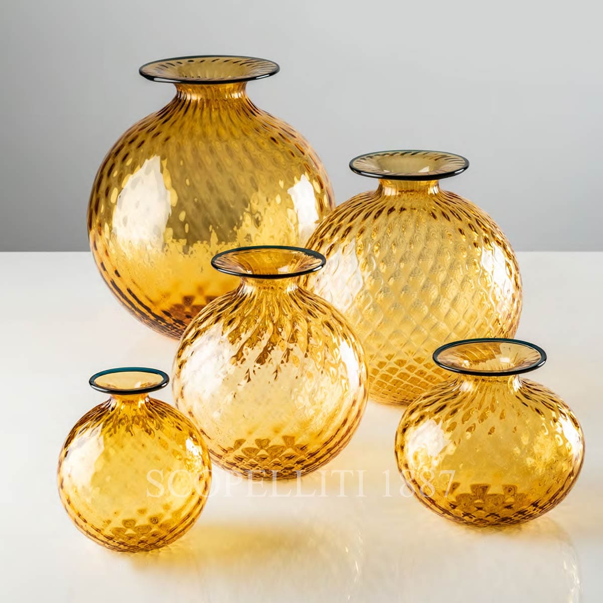 Venini Venini Monofiore Balloton Vase Medium Amber 3