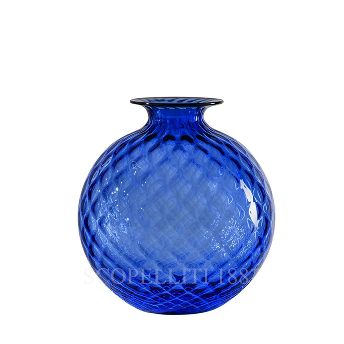 Venini Venini Monofiore Balloton Vase Medium Sapphire 1