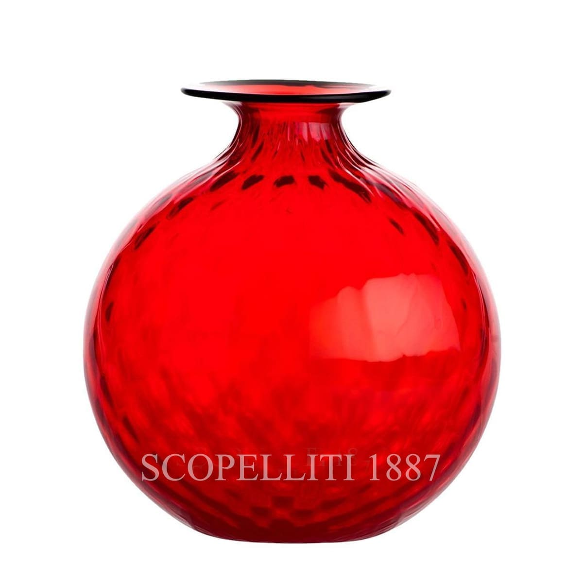 Venini Venini Monofiore Balloton Vase Large Red 1