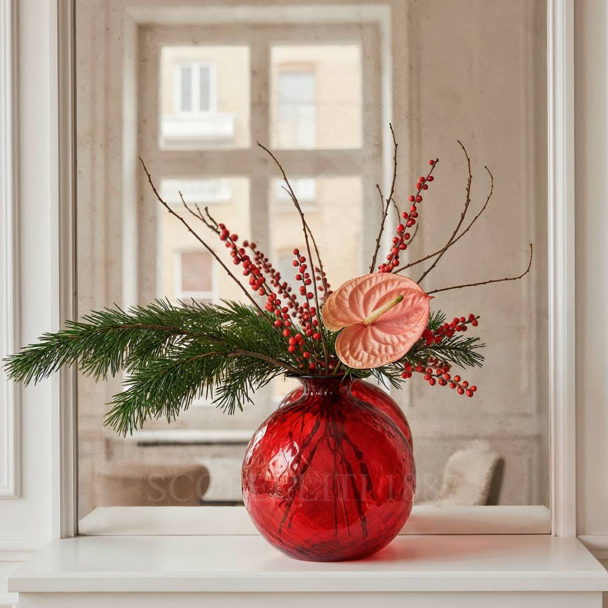 Venini Venini Monofiore Balloton Vase Large Red 2
