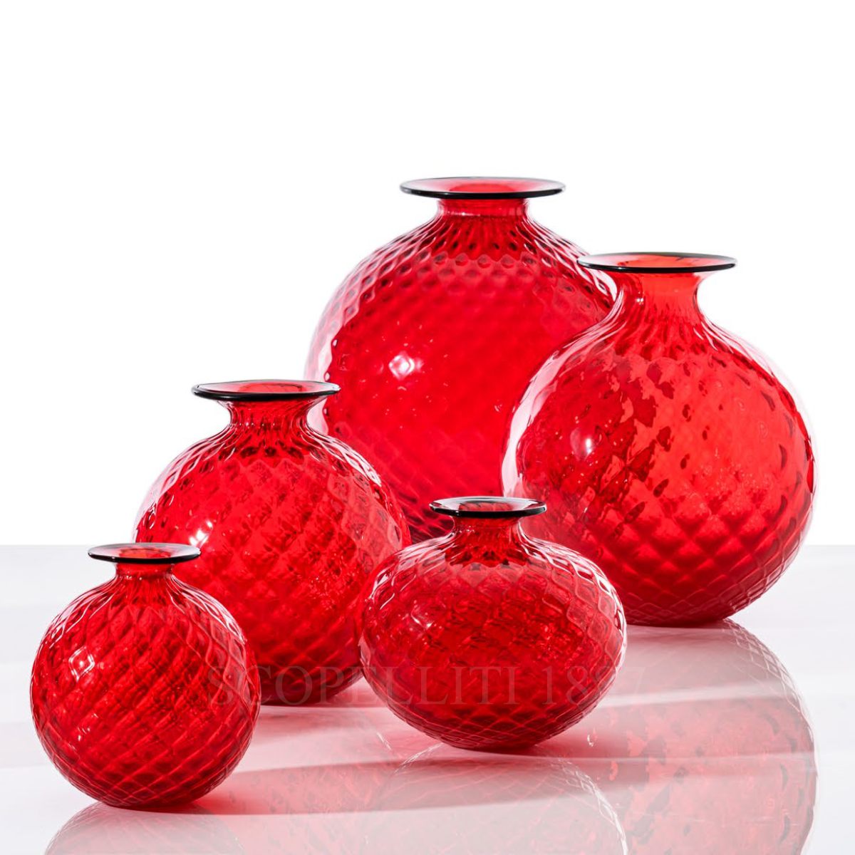 Venini Venini Monofiore Balloton Vase Large Red 3