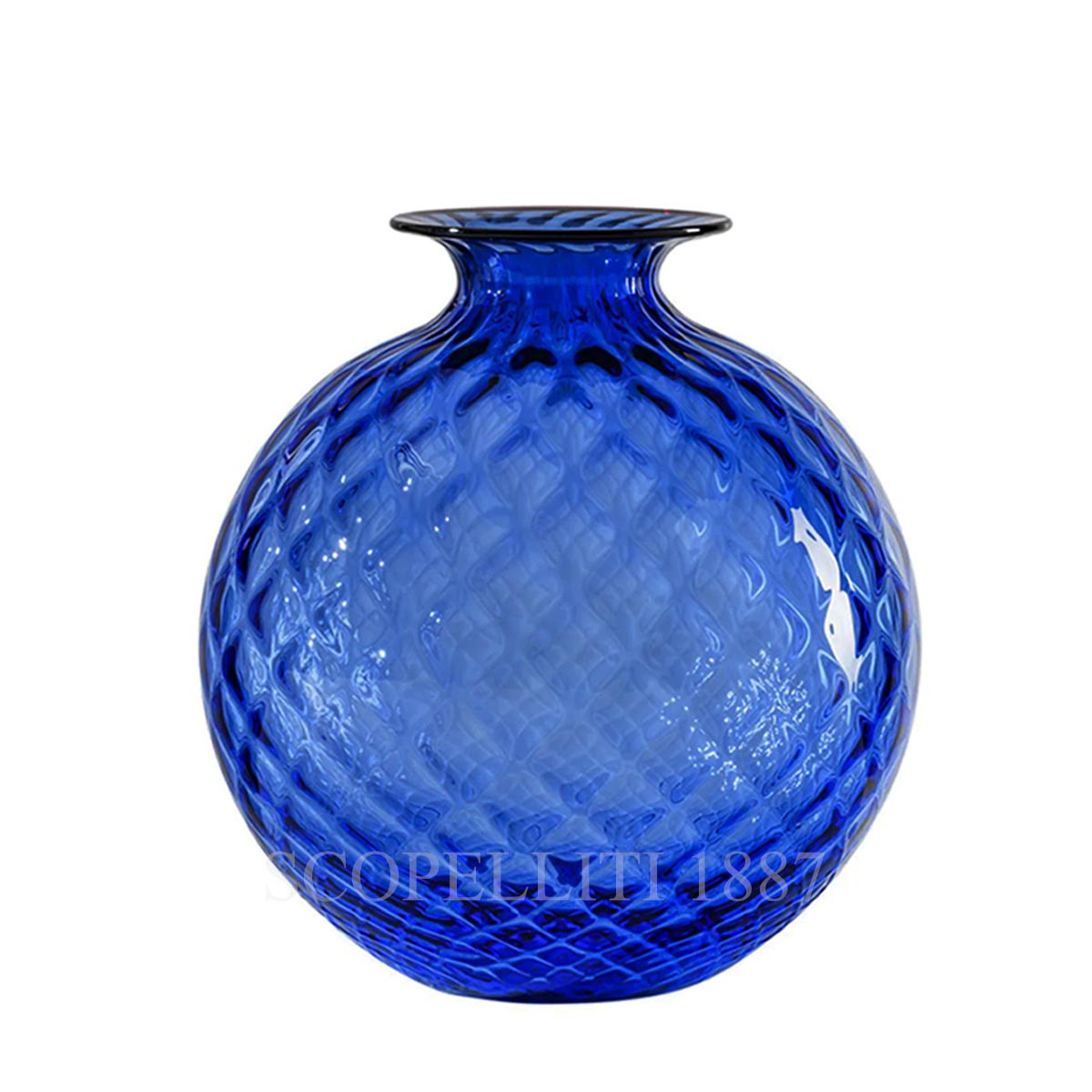 Venini Venini Monofiore Balloton Vase Large Sapphire 1