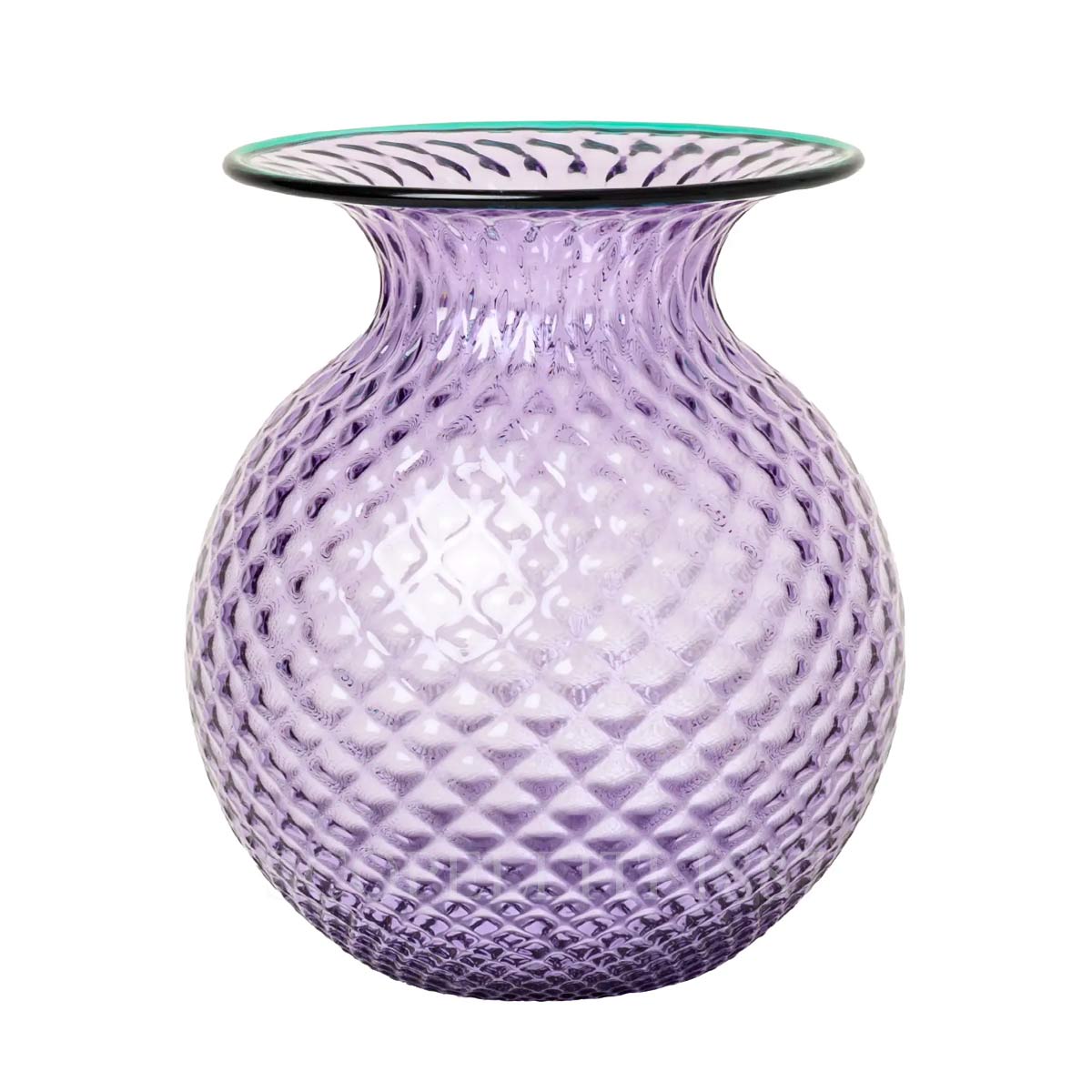 Venini Venini Monofiore Balloton Fiori Vase Lilac Mint Green Large 1