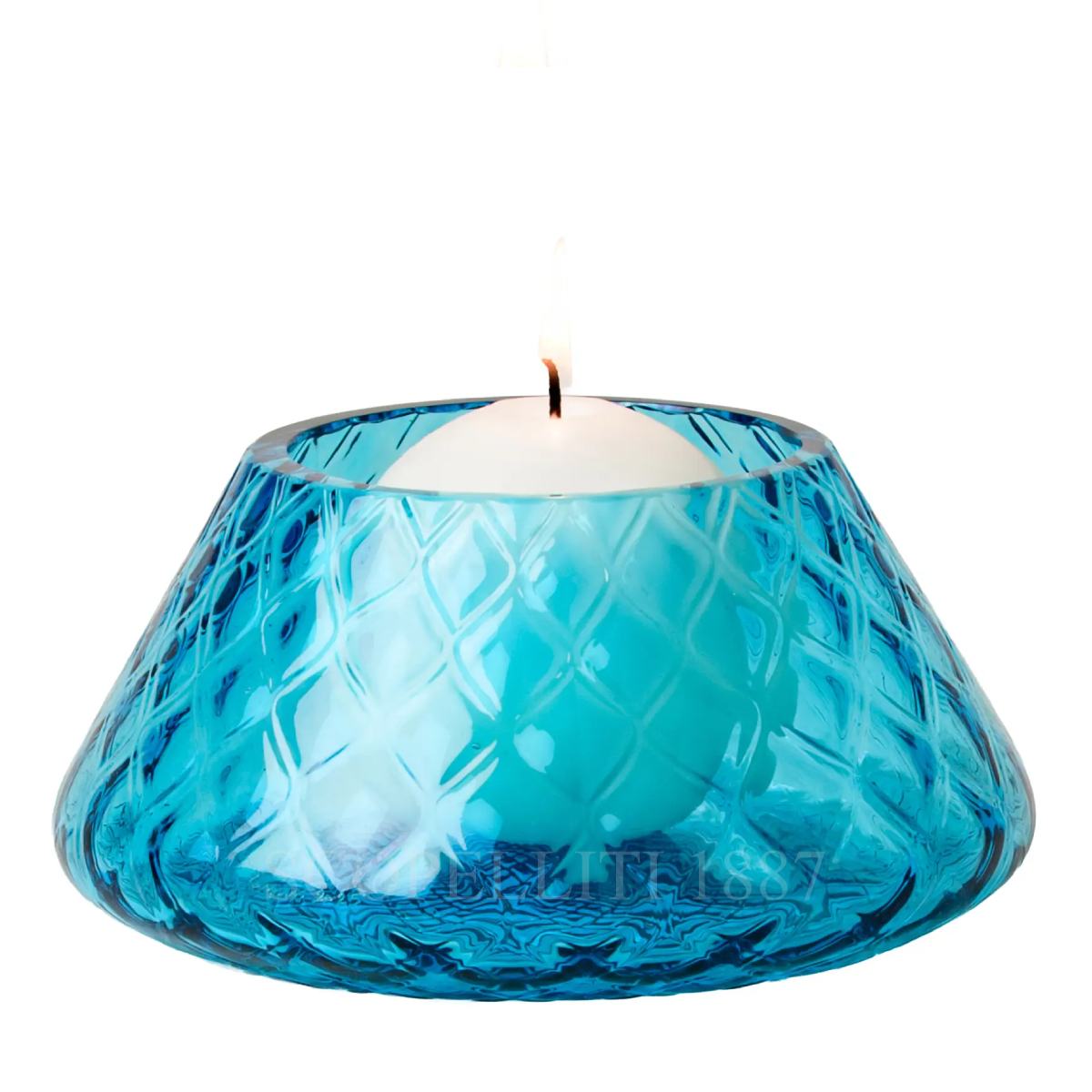 Venini Venini Candleholder Lele Aquamarine 1