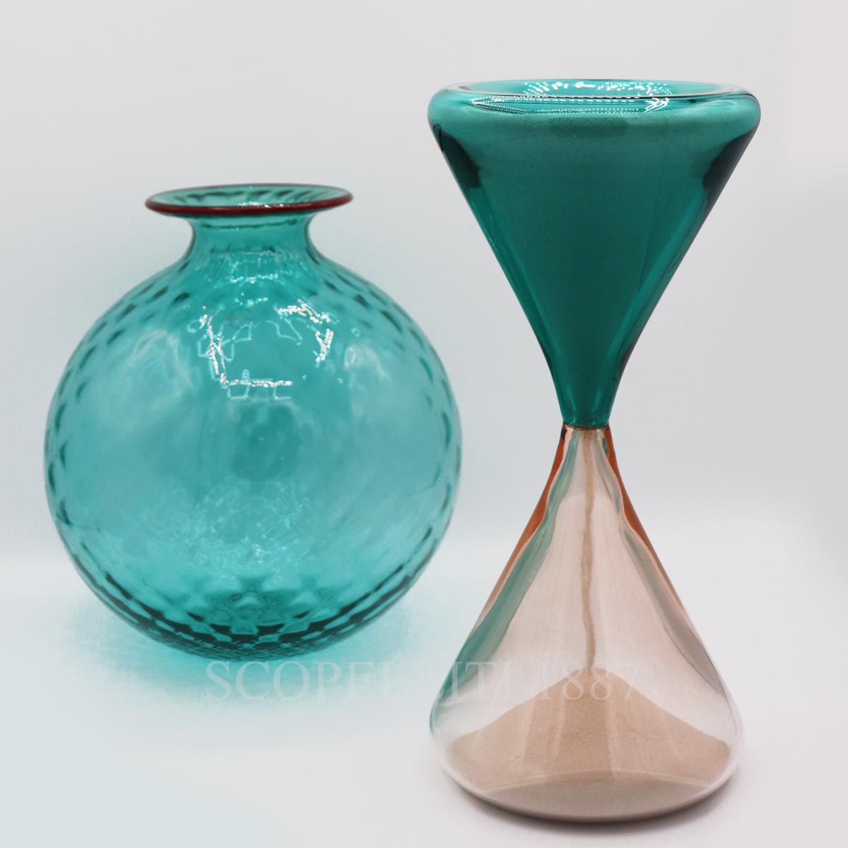 Venini Venini Unique Clessidra Hourglass 420.10 Mint Green - Rose 2