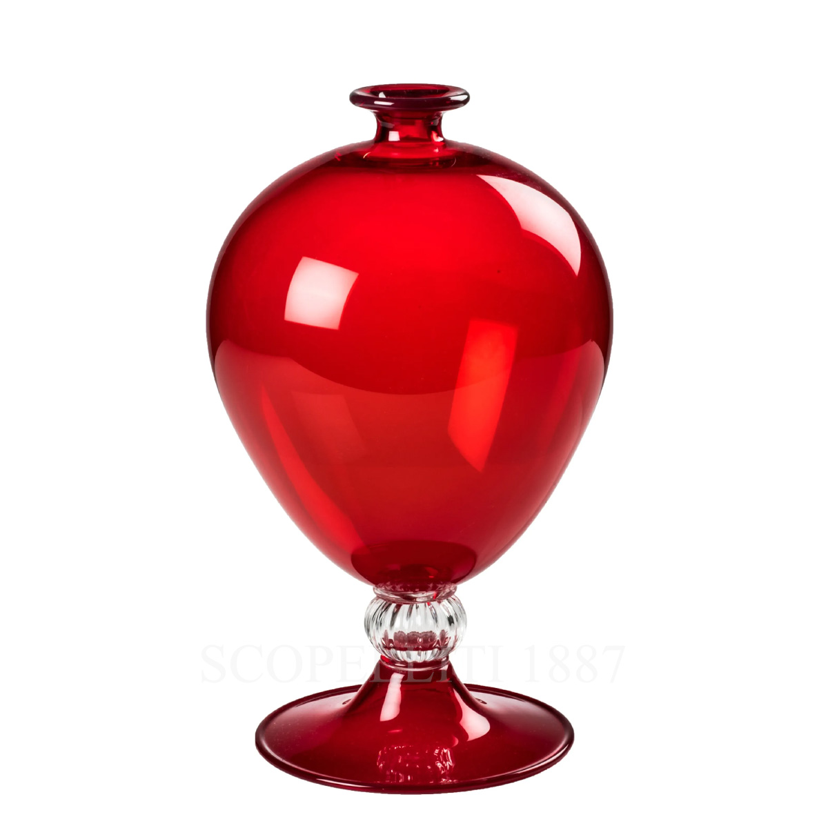 Venini Venini Veronese Red Vase 1