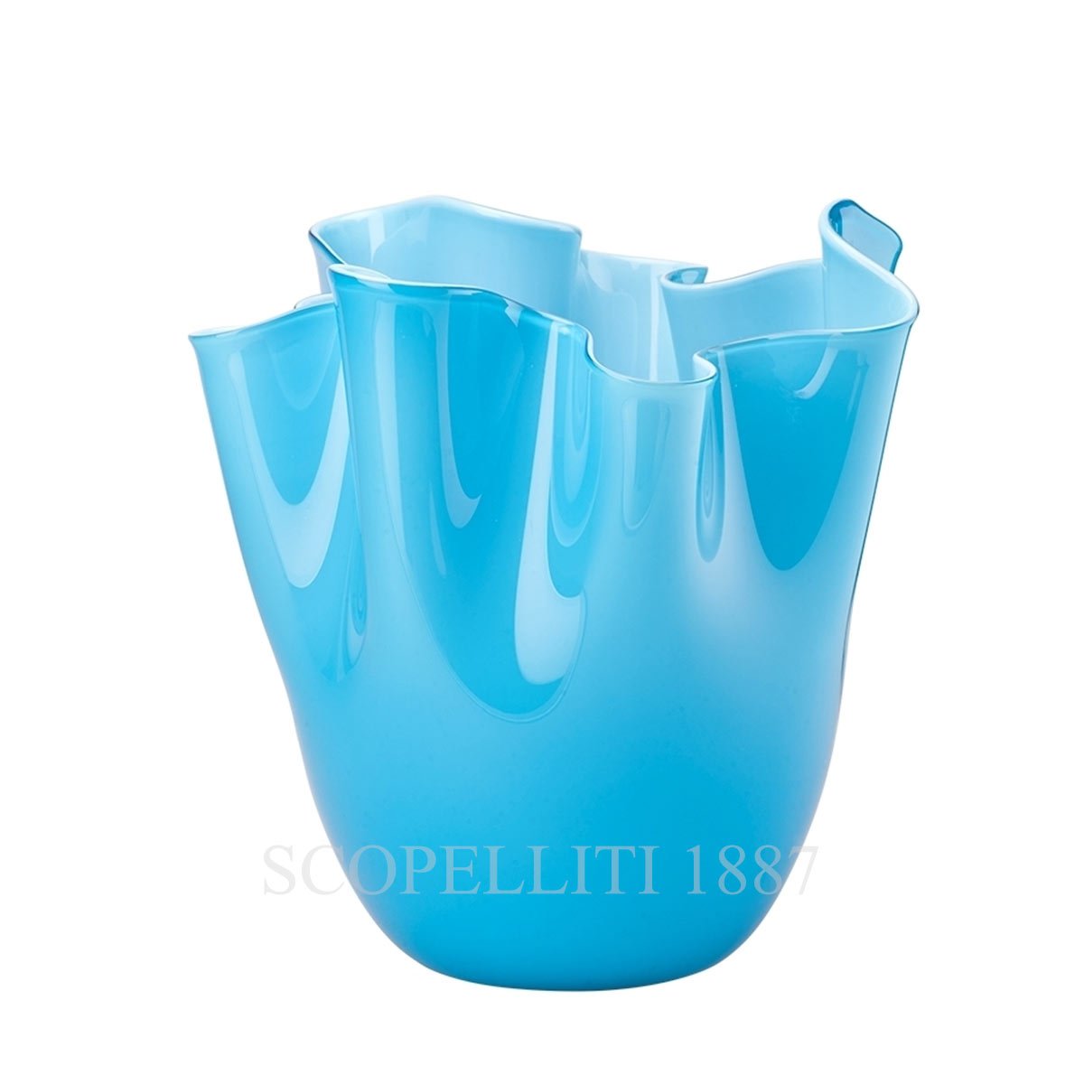 Venini Venini Fazzoletto Vase Medium Aquamarine 1