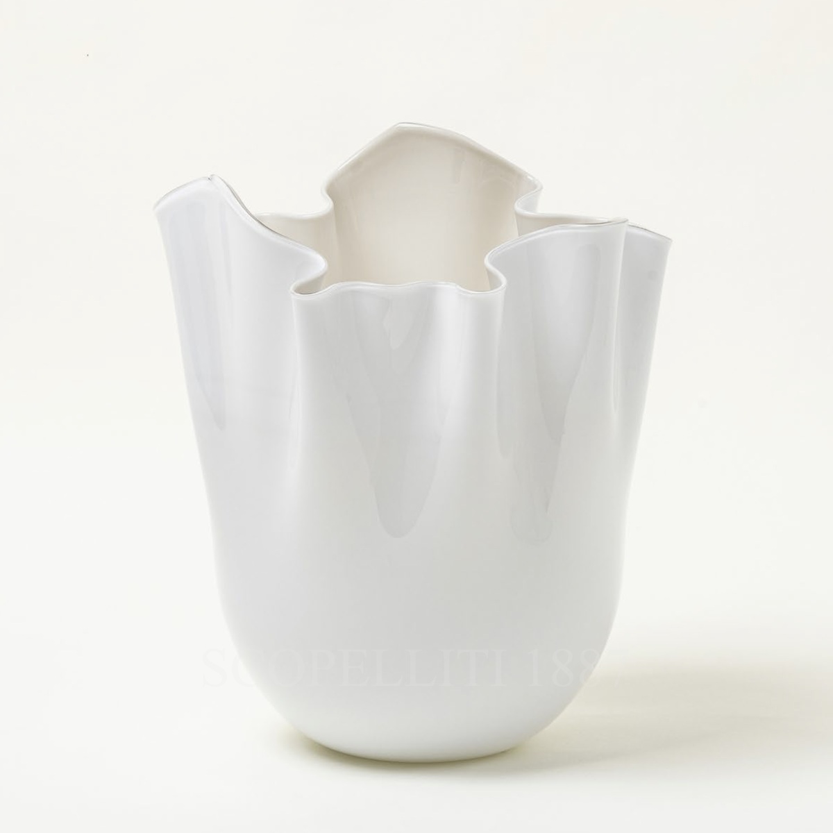 Venini Venini Fazzoletto Vase Snow Medium 1