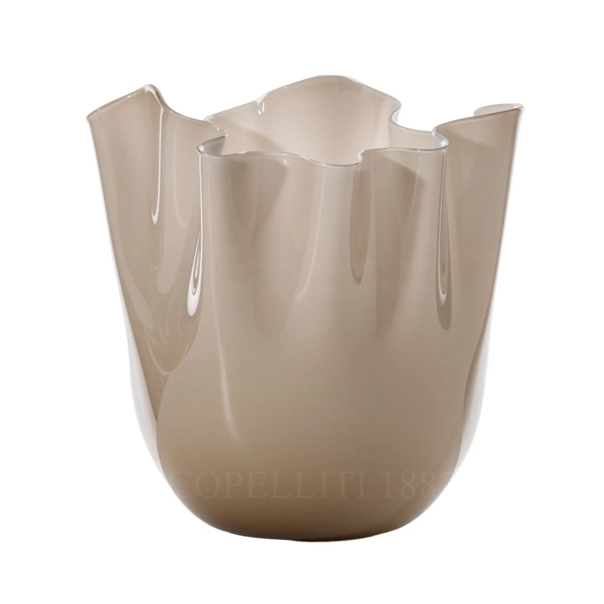 Venini Venini Fazzoletto Vase Medium Moka 1