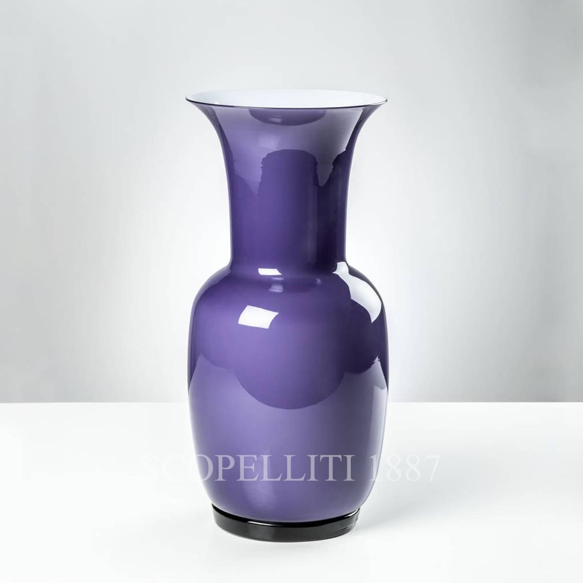 Venini Venini Opalino Vase Medium Indigo 1