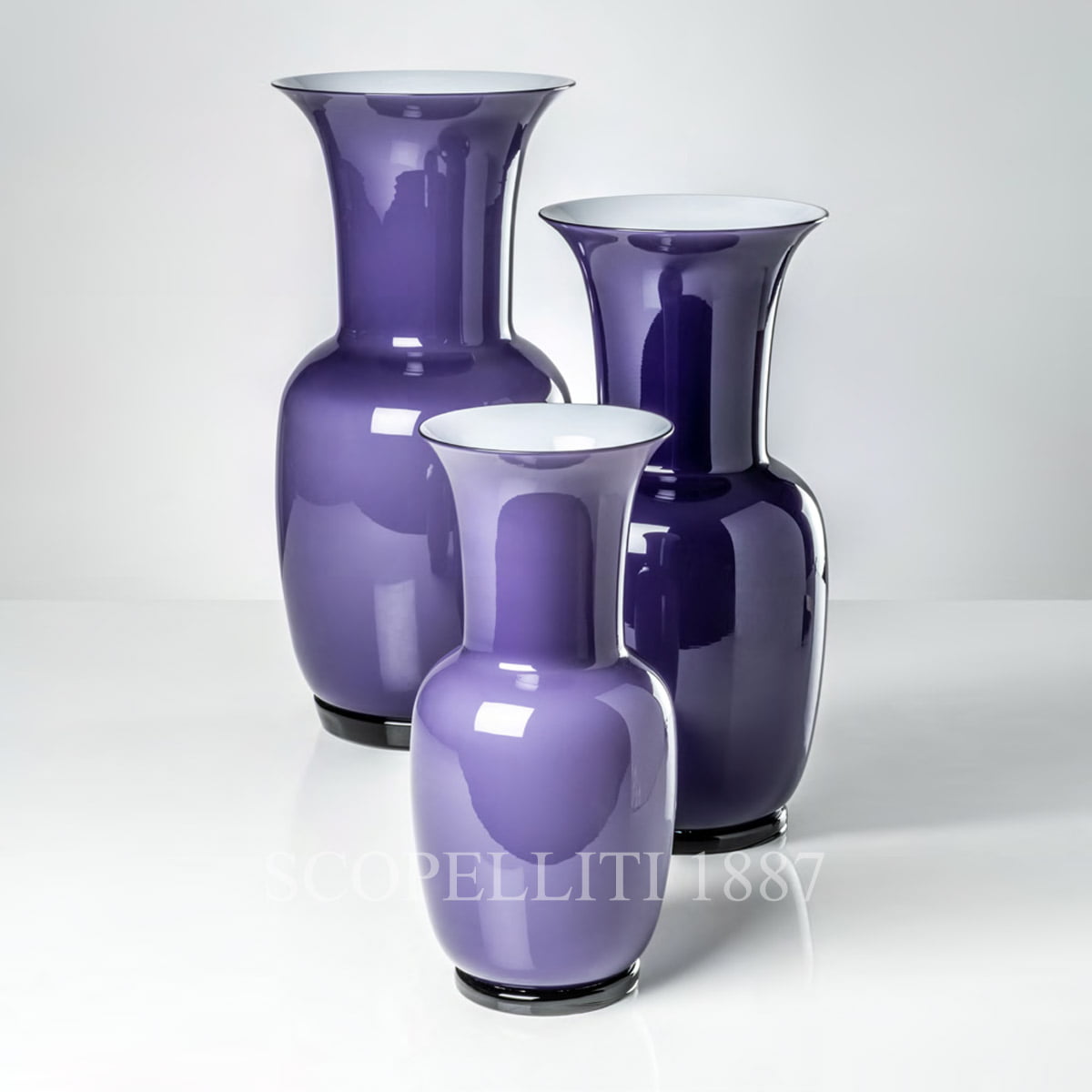 Venini Venini Opalino Vase Medium Indigo 2