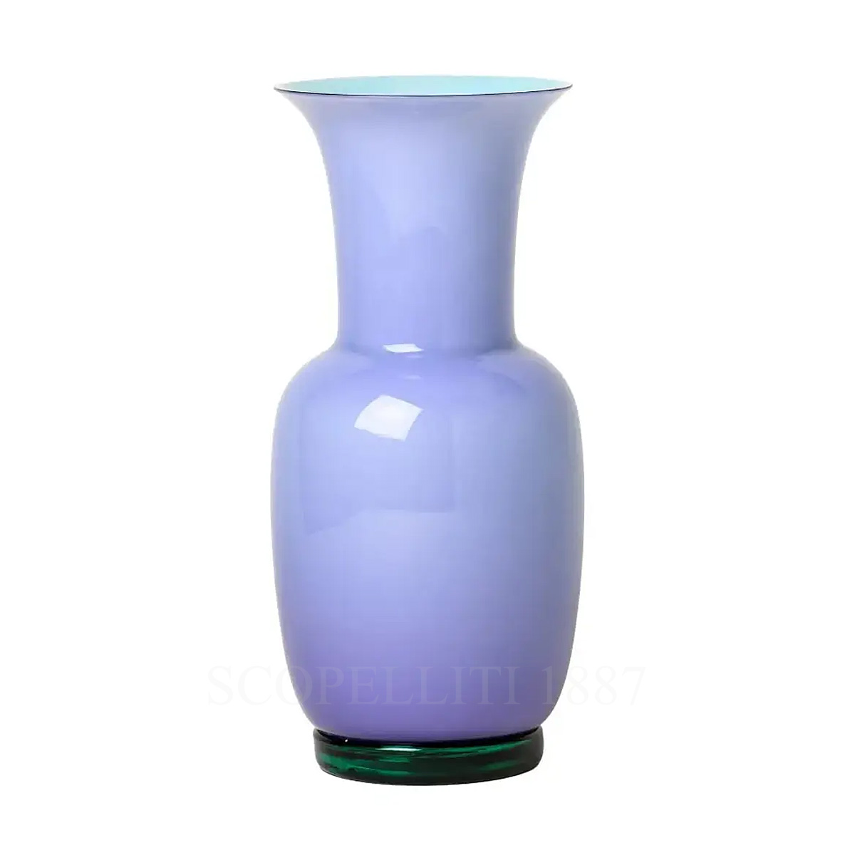 Venini Venini Opalino Vase Medium Lilac Mint Green 1