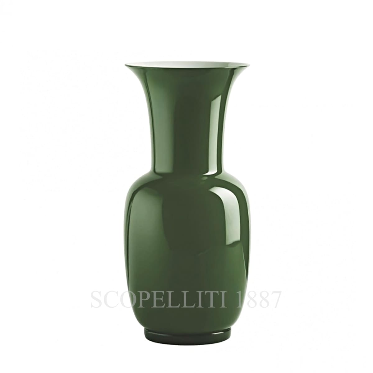 Venini Venini Opalino Vase Medium Apple Green 1