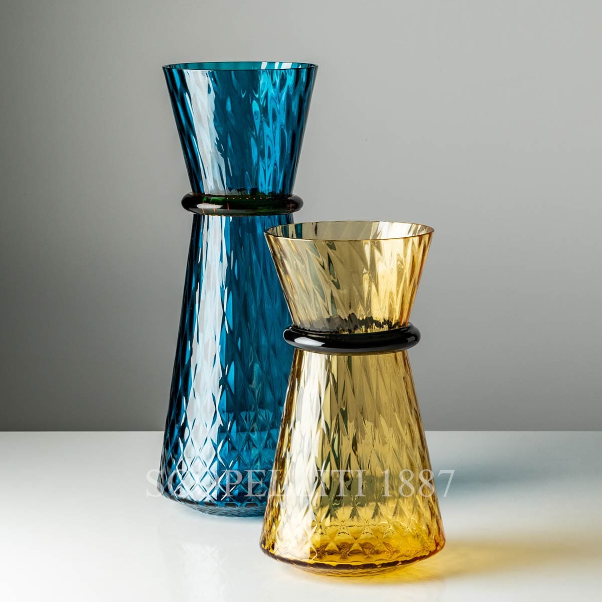 Venini Venini Tiara Balloton Vase Amber Large 2