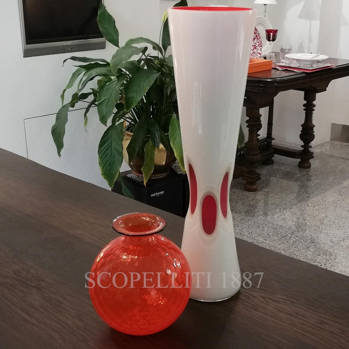 Venini Venini Accenti Vase White 3