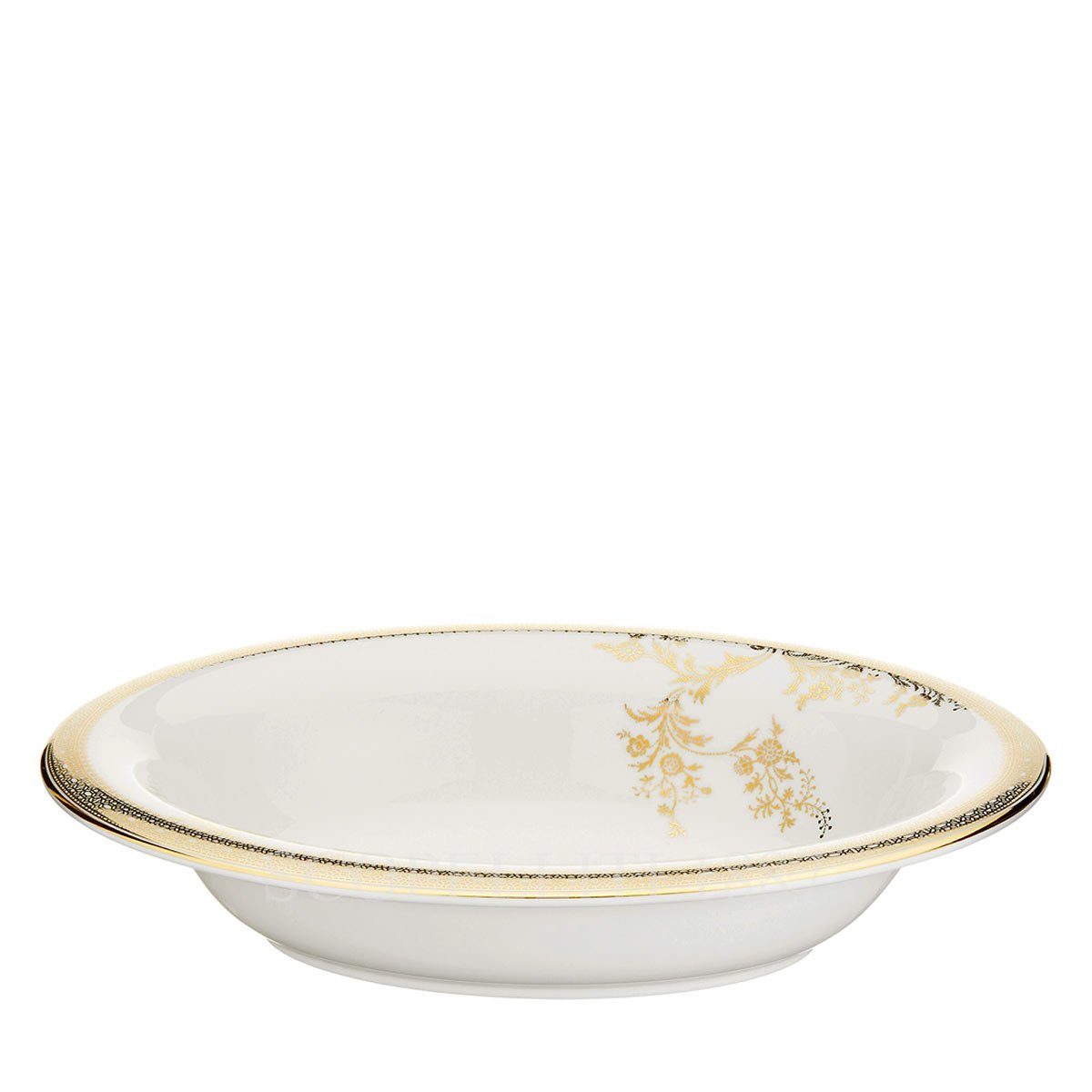 Wedgwood Wedgwood Vera Wang Lace Gold Oval Bowl 1