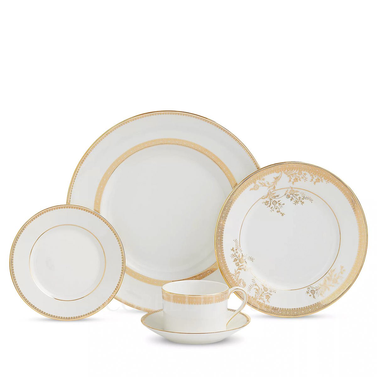 Wedgwood Wedgwood Vera Wang Lace Gold Oval Bowl 3