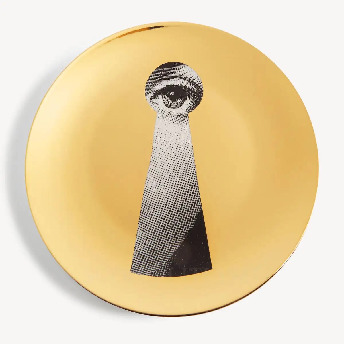 Fornasetti Fornasetti Plate Tema e Variazioni n.14 Gold 1