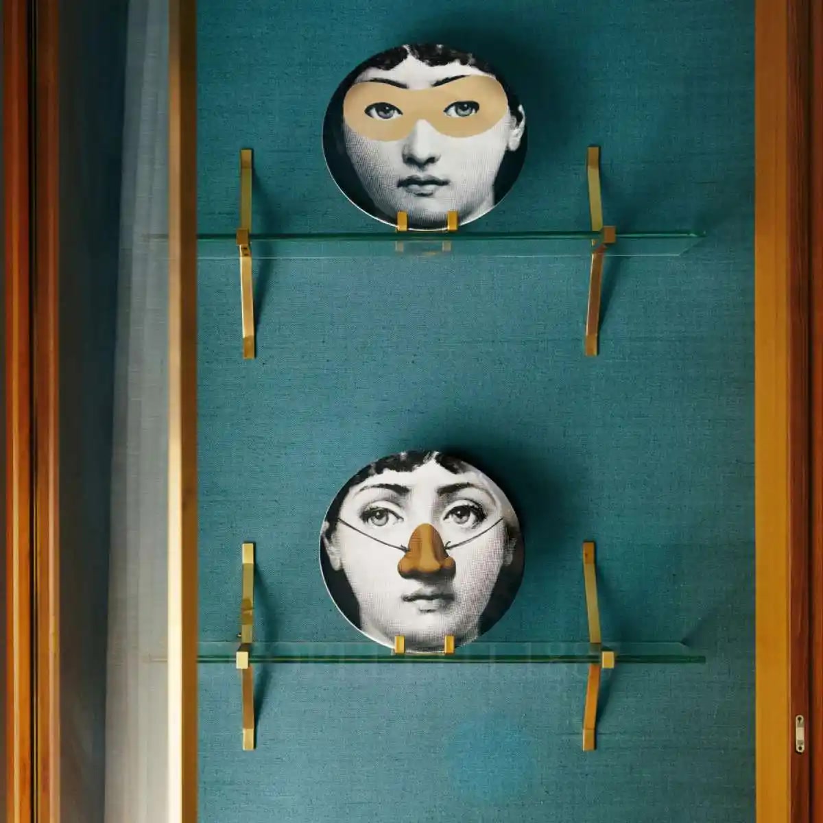 Fornasetti Fornasetti Plate Tema e Variazioni n.22 Gold 2