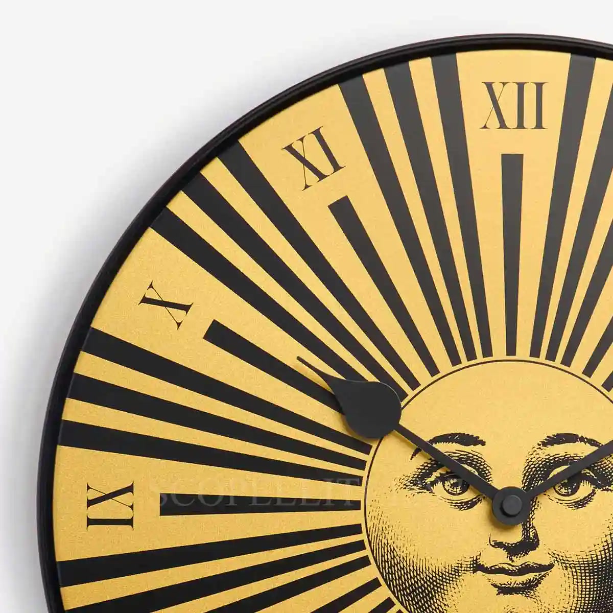 Fornasetti Fornasetti Wall Clock Sole Raggiante Gold 2