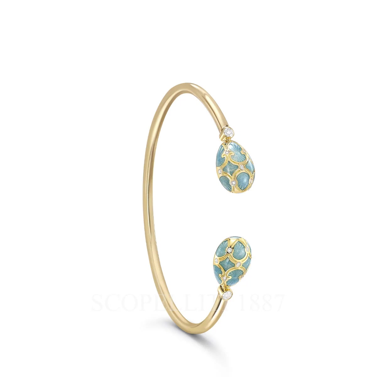 Fabergé Fabergé Heritage Turquoise Enamel Open Bracelet 1