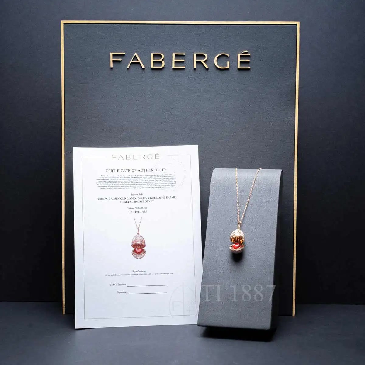 Fabergé Fabergé Heritage Heart Surprise Egg Pendant Rose Gold 3