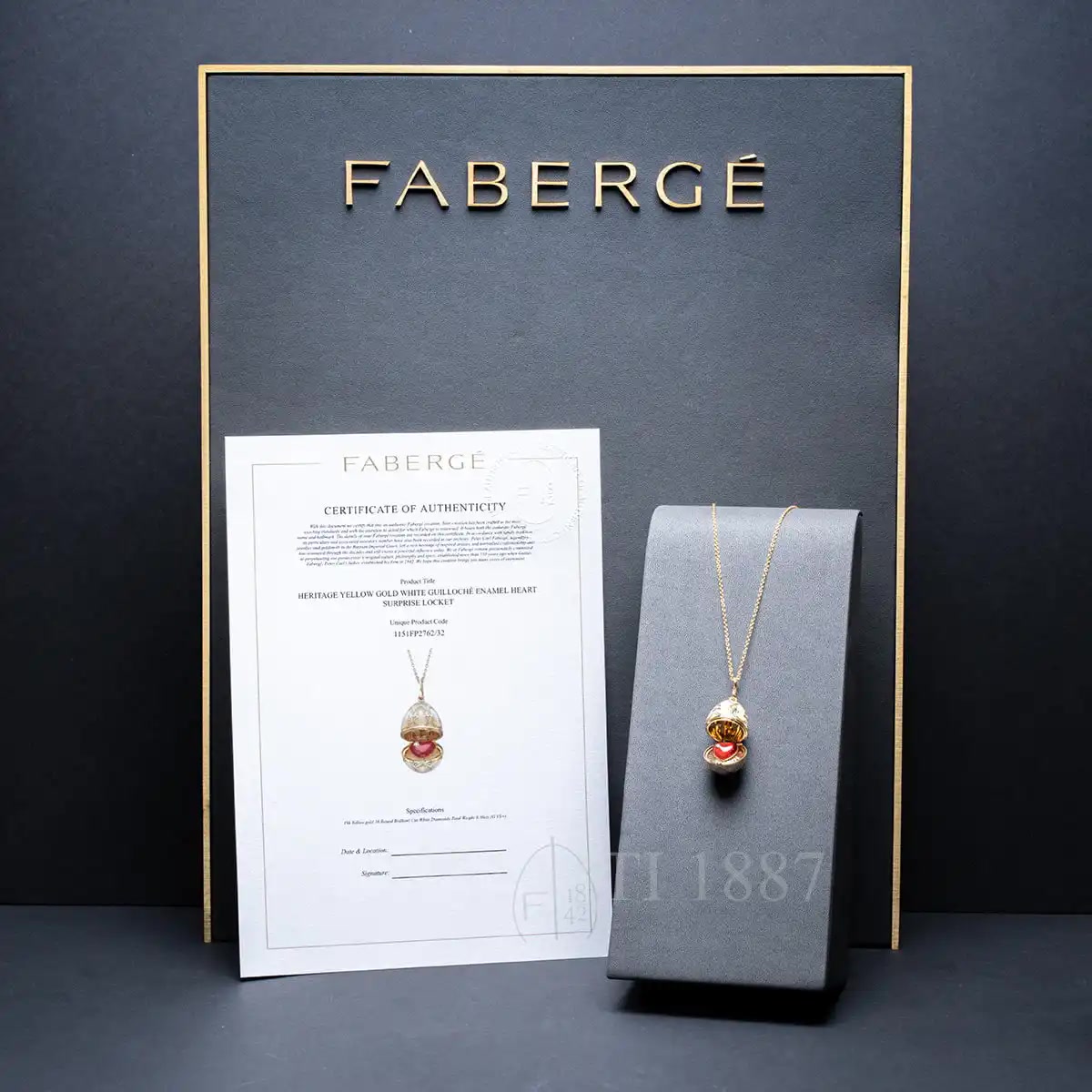 Fabergé Fabergé Heritage Heart Surprise Egg Pendant Gold 3