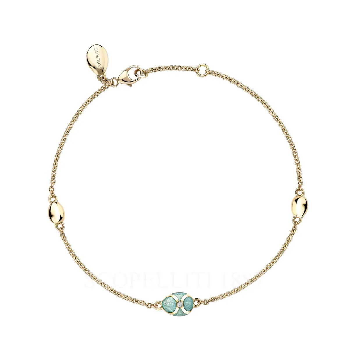 Fabergé Fabergé Heritage Turquoise Enamel Chain Bracelet 1