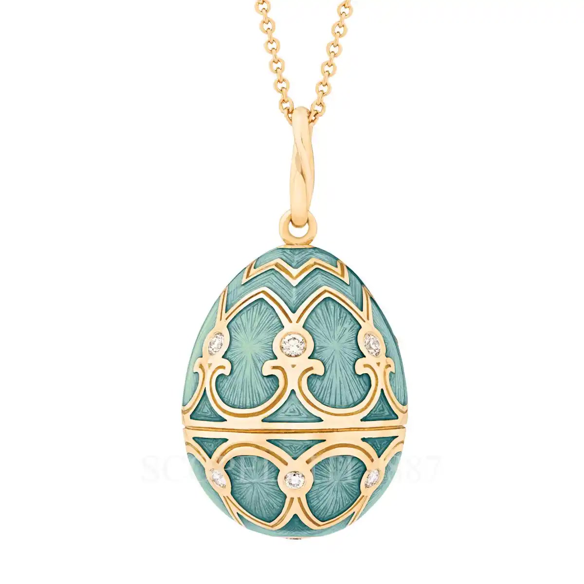 Fabergé Fabergé Heritage Egg Pendant Turquoise 1