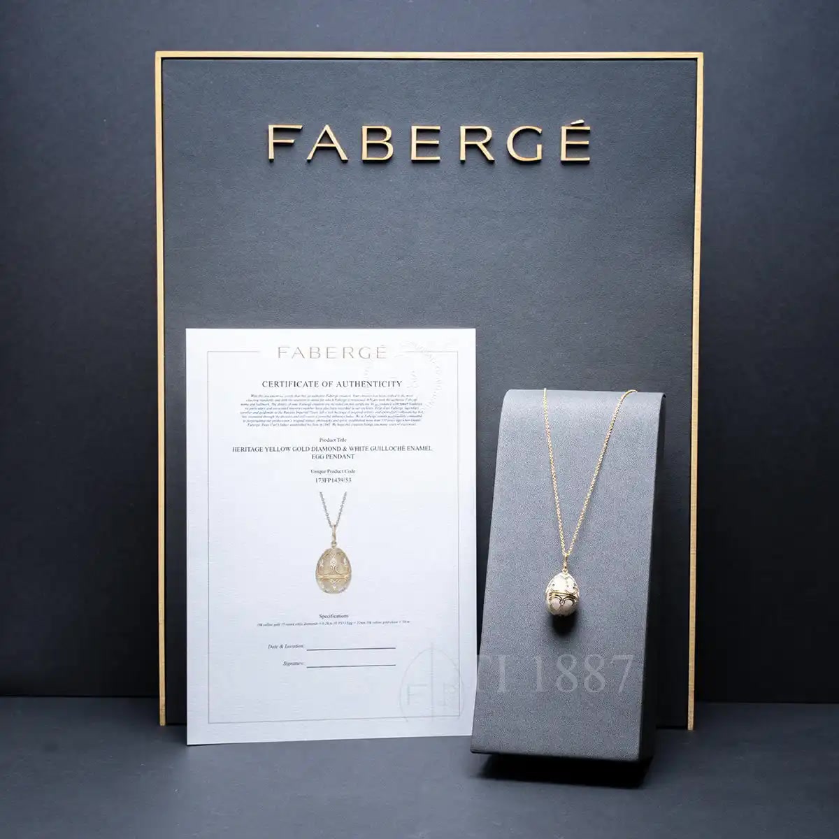 Fabergé Fabergé Heritage Egg Pendant Gold 4