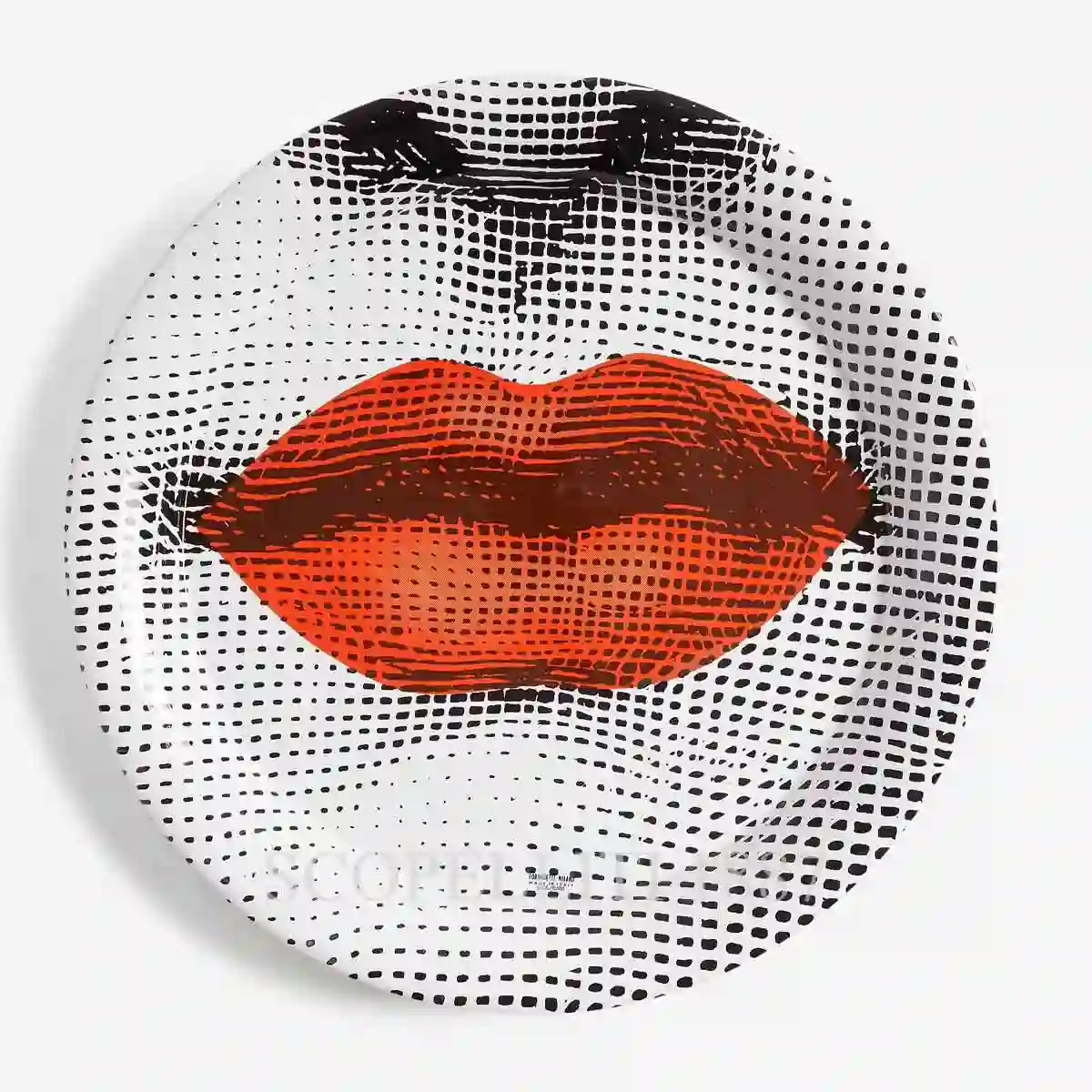 Fornasetti Fornasetti Circular Tray Bocca 1