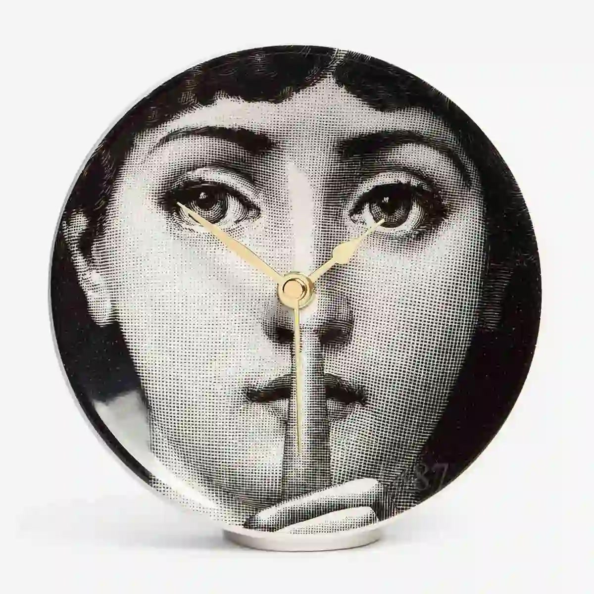 Fornasetti Fornasetti Table Clock Silenzio 1