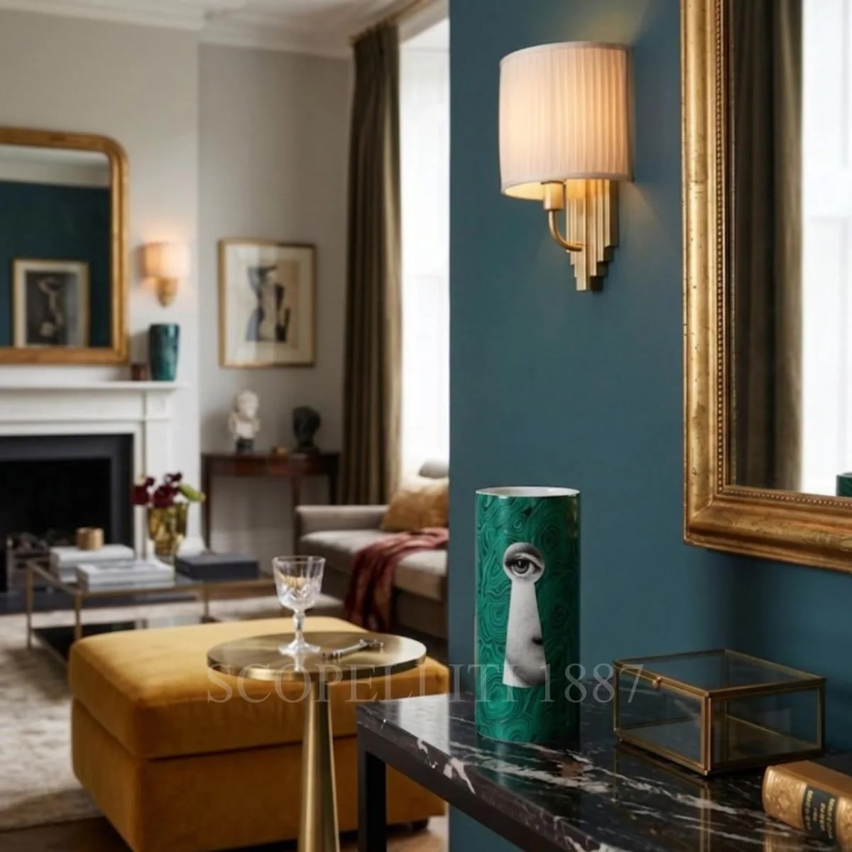 Fornasetti Fornasetti Vase Serratura su Malachite 2