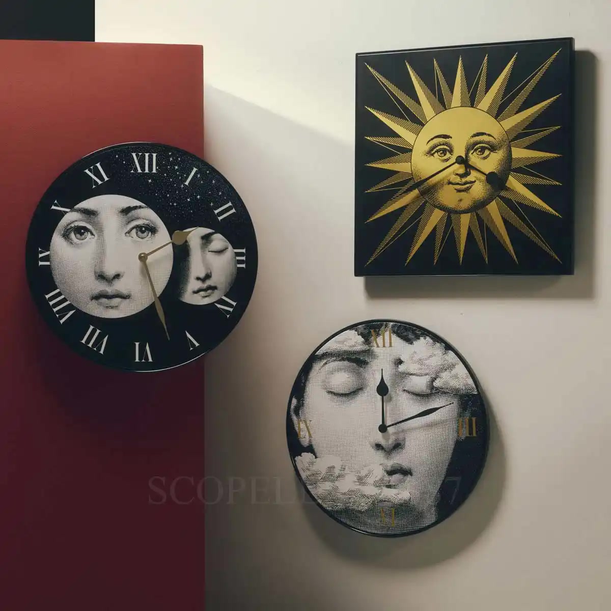 Fornasetti Fornasetti Wall Clock Tra Le Nuvole 3