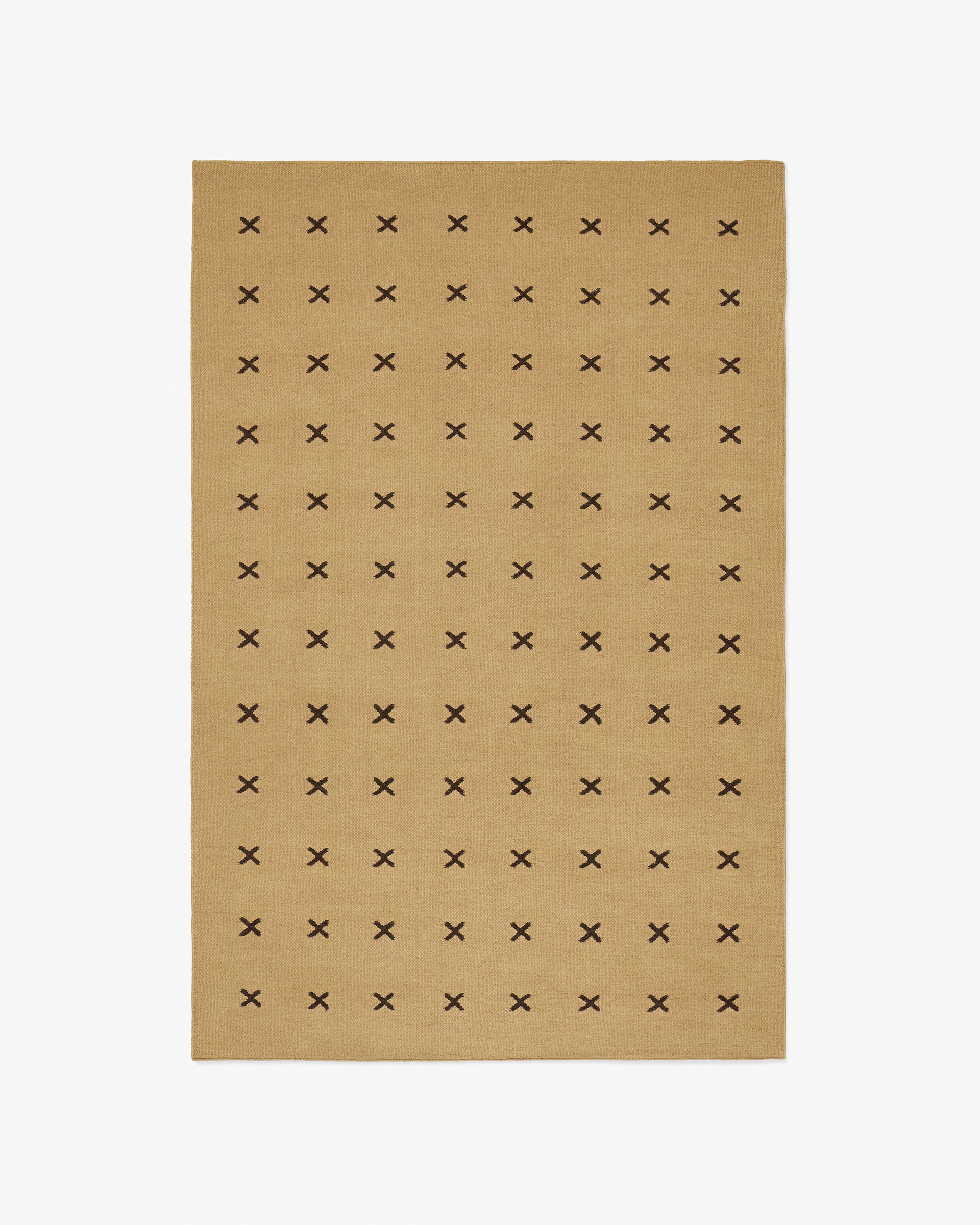 Nordic Knots Cross – Mustard/Dark Brown 1