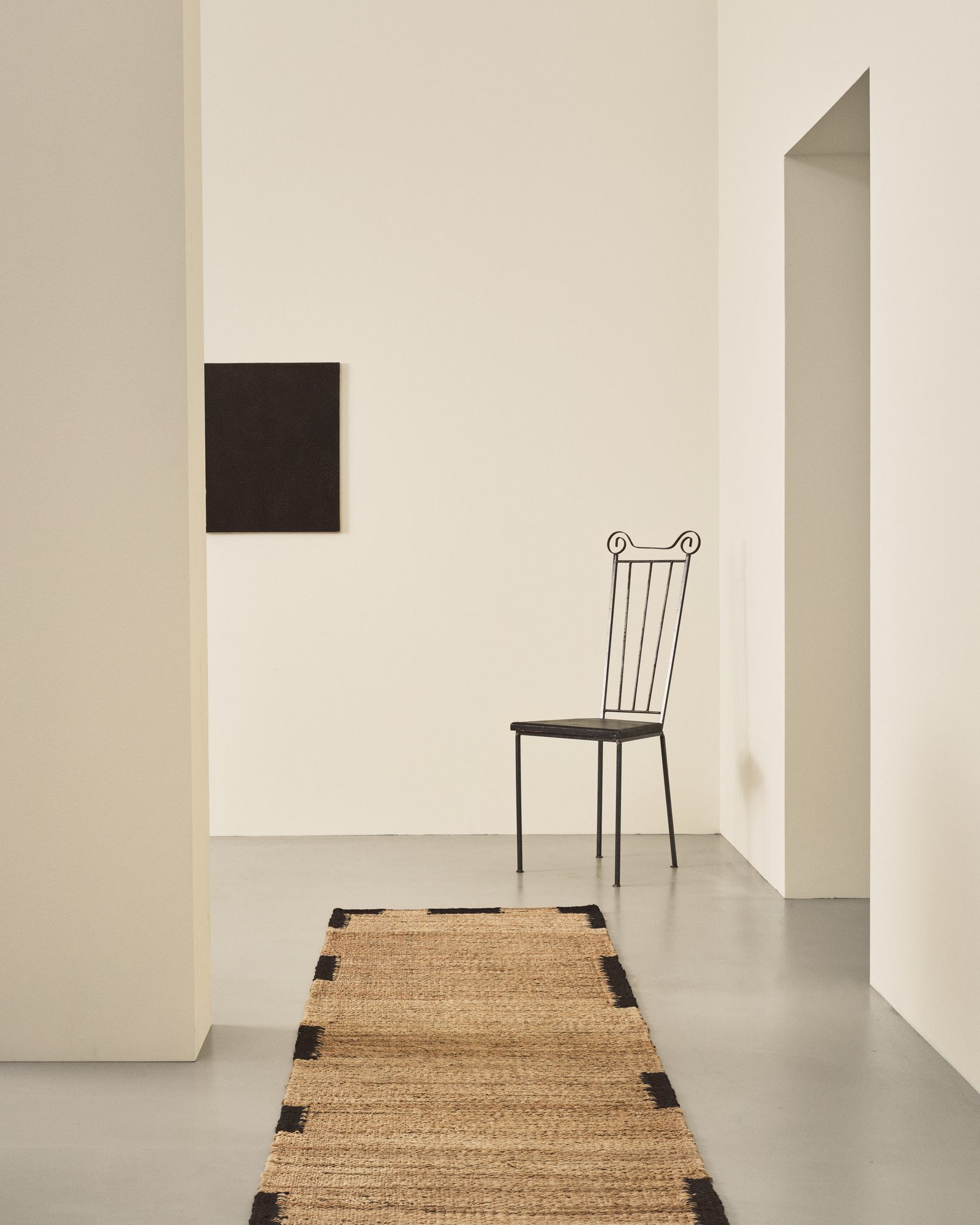Nordic Knots Jute Edge Runner – Black 2