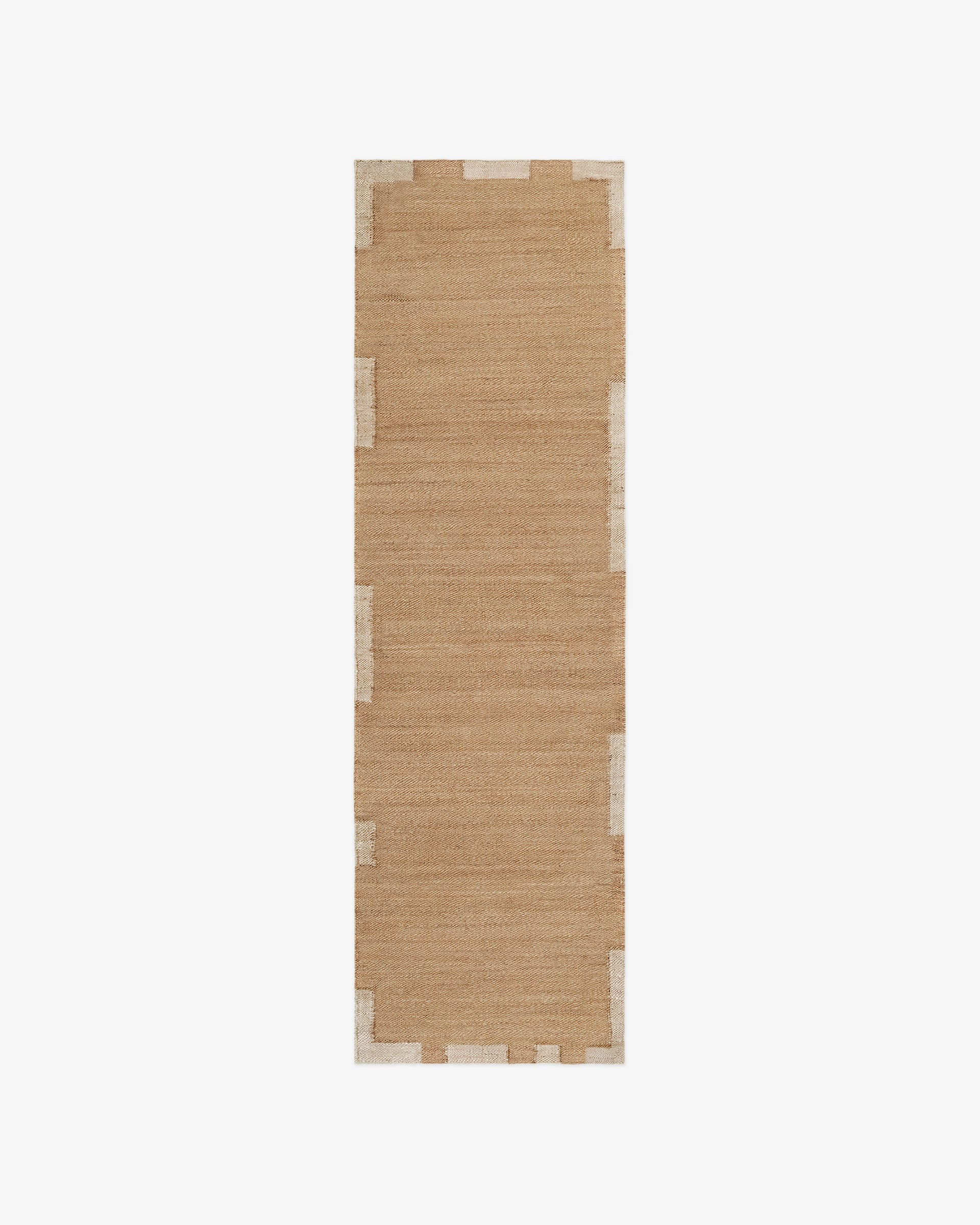Nordic Knots Jute Edge Runner – Cream 1