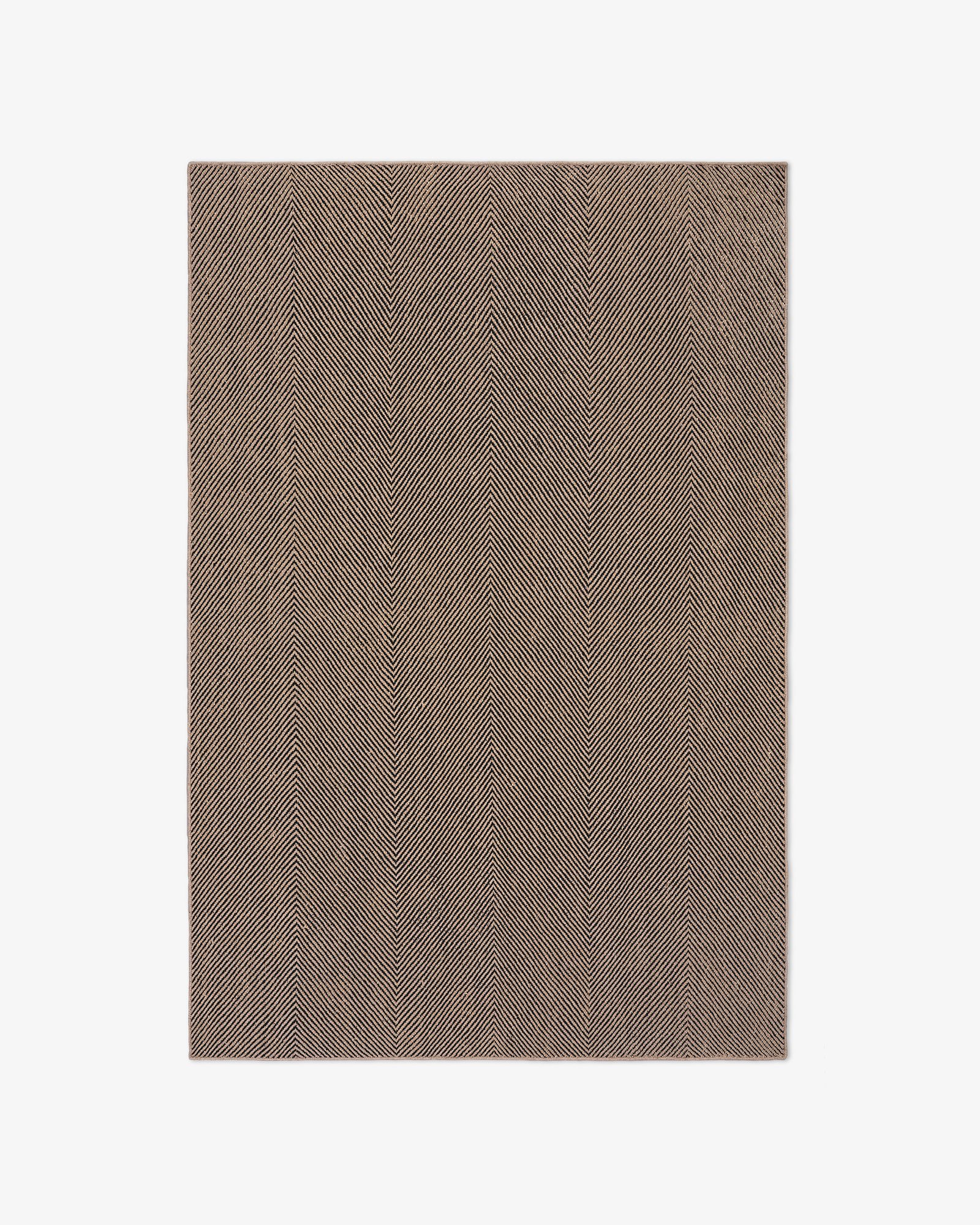 Nordic Knots Jute Herringbone – Natural/Black 1