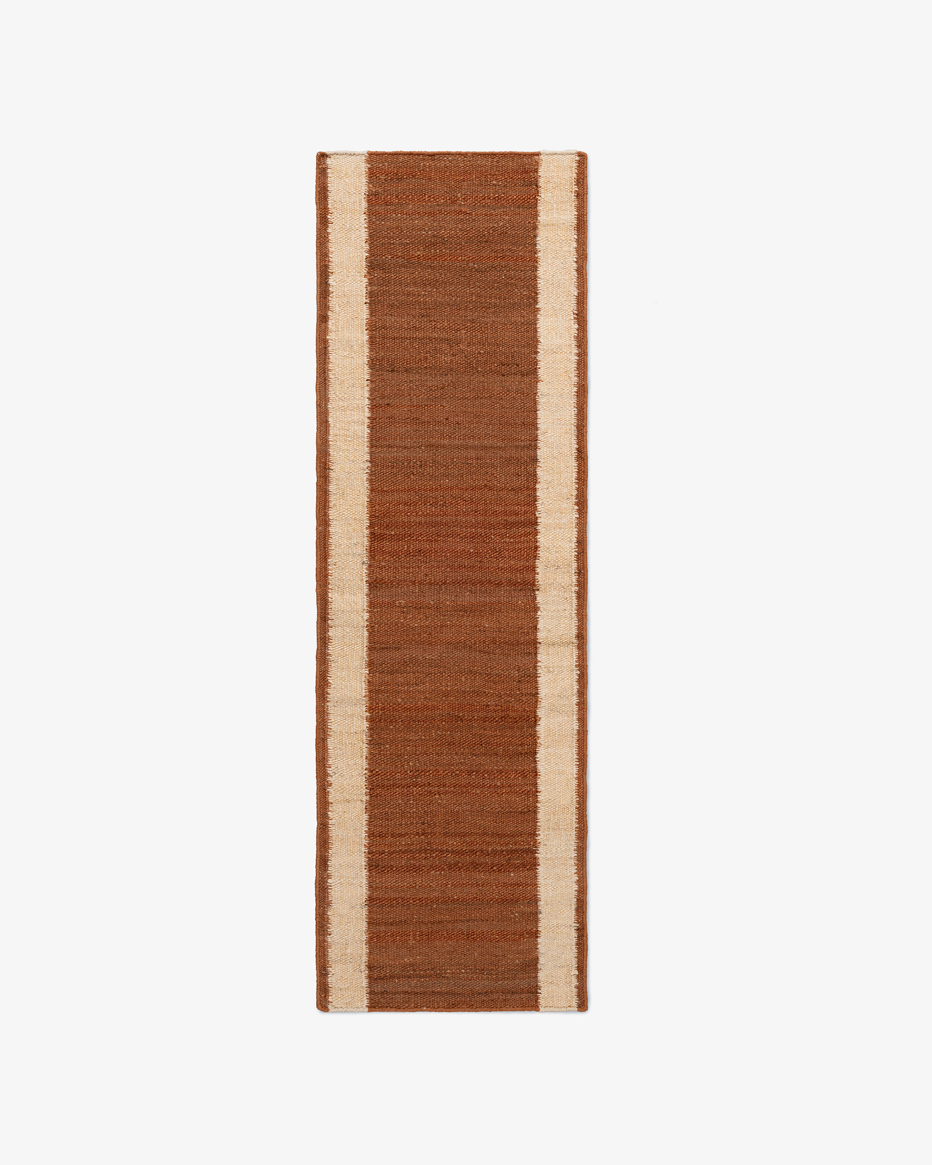 Nordic Knots Jute Stripes Runner – Red 1