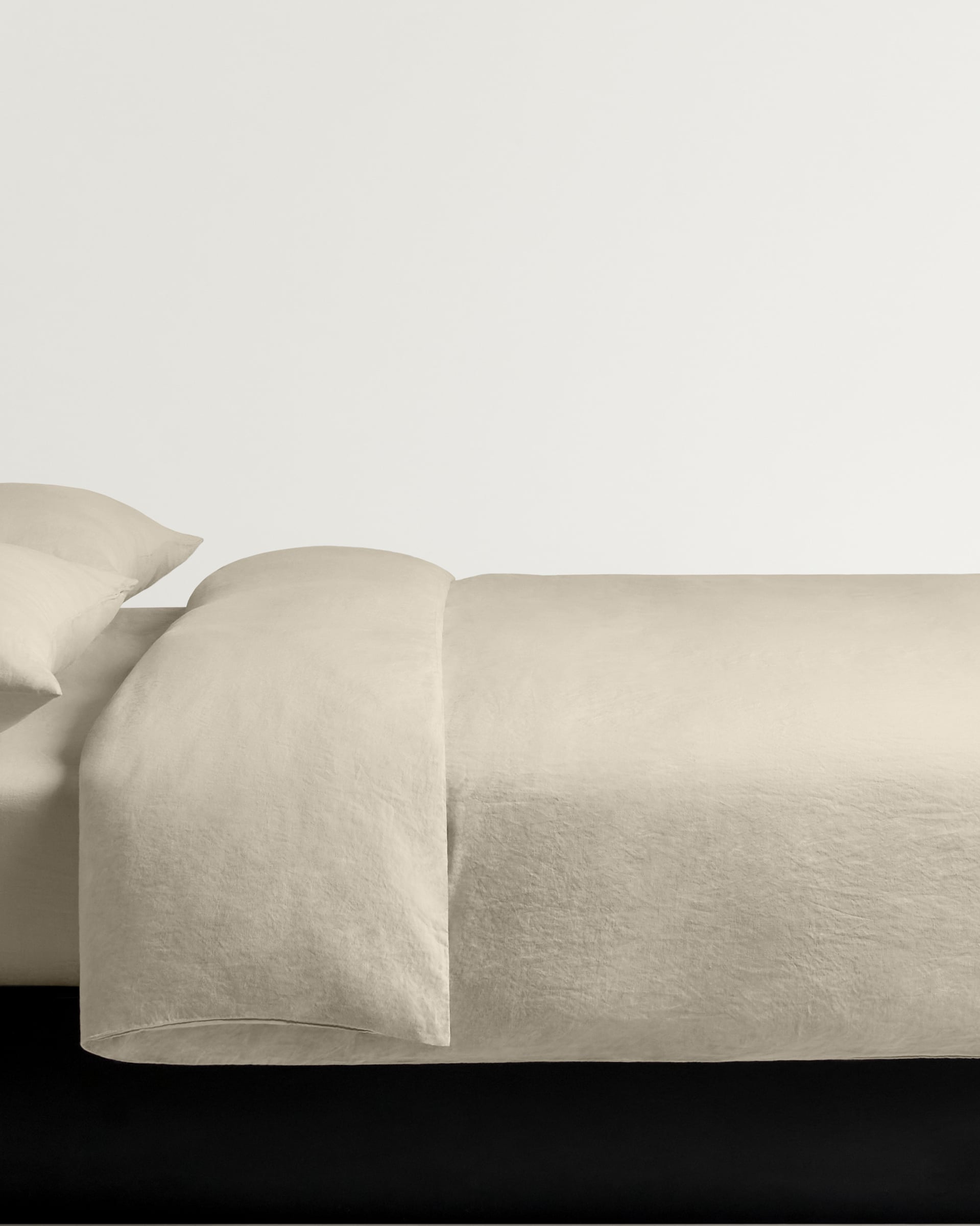 Nordic Knots Linen Blend Duvet Cover – Pale Sand 1