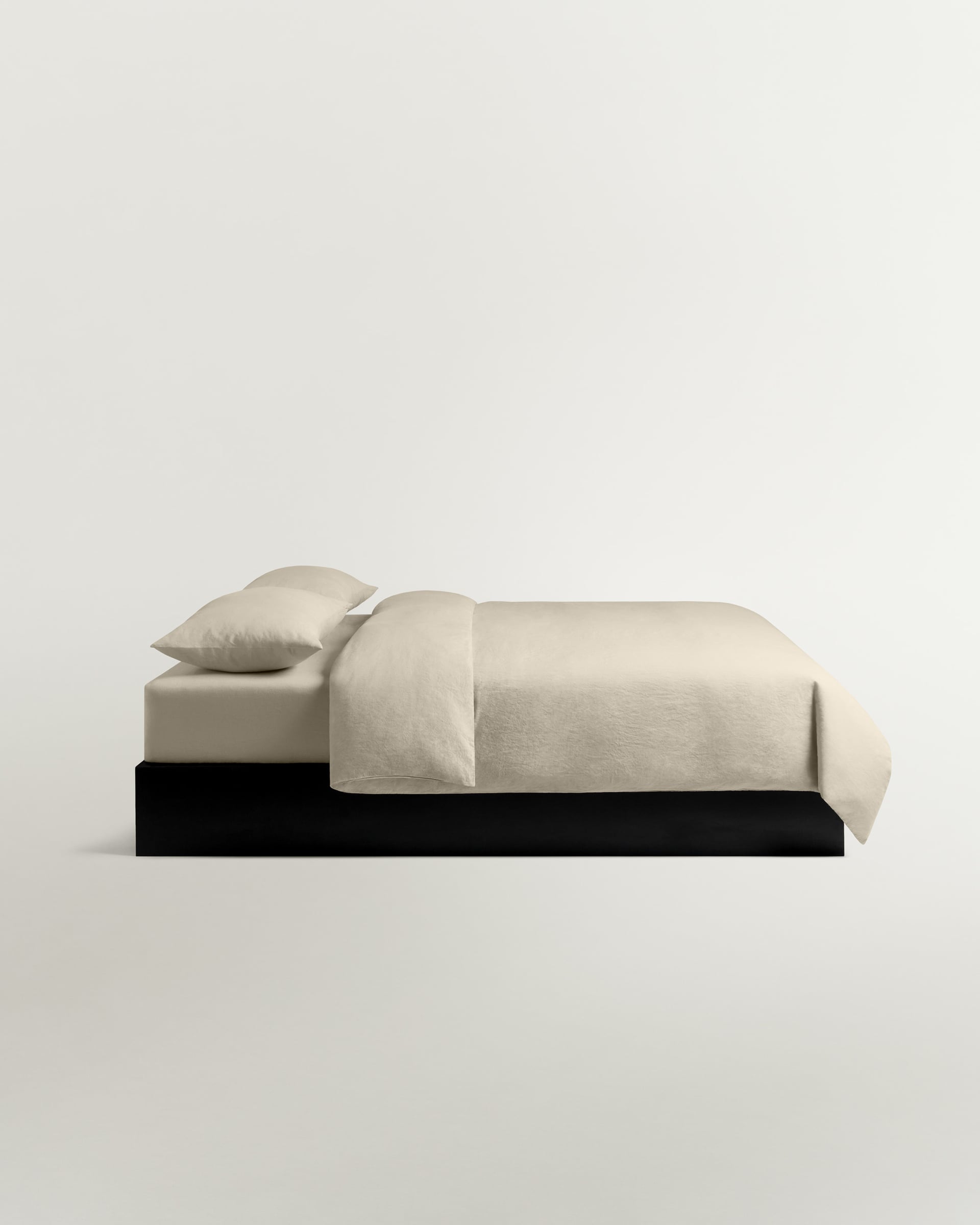 Nordic Knots Linen Blend Duvet Cover – Pale Sand 2