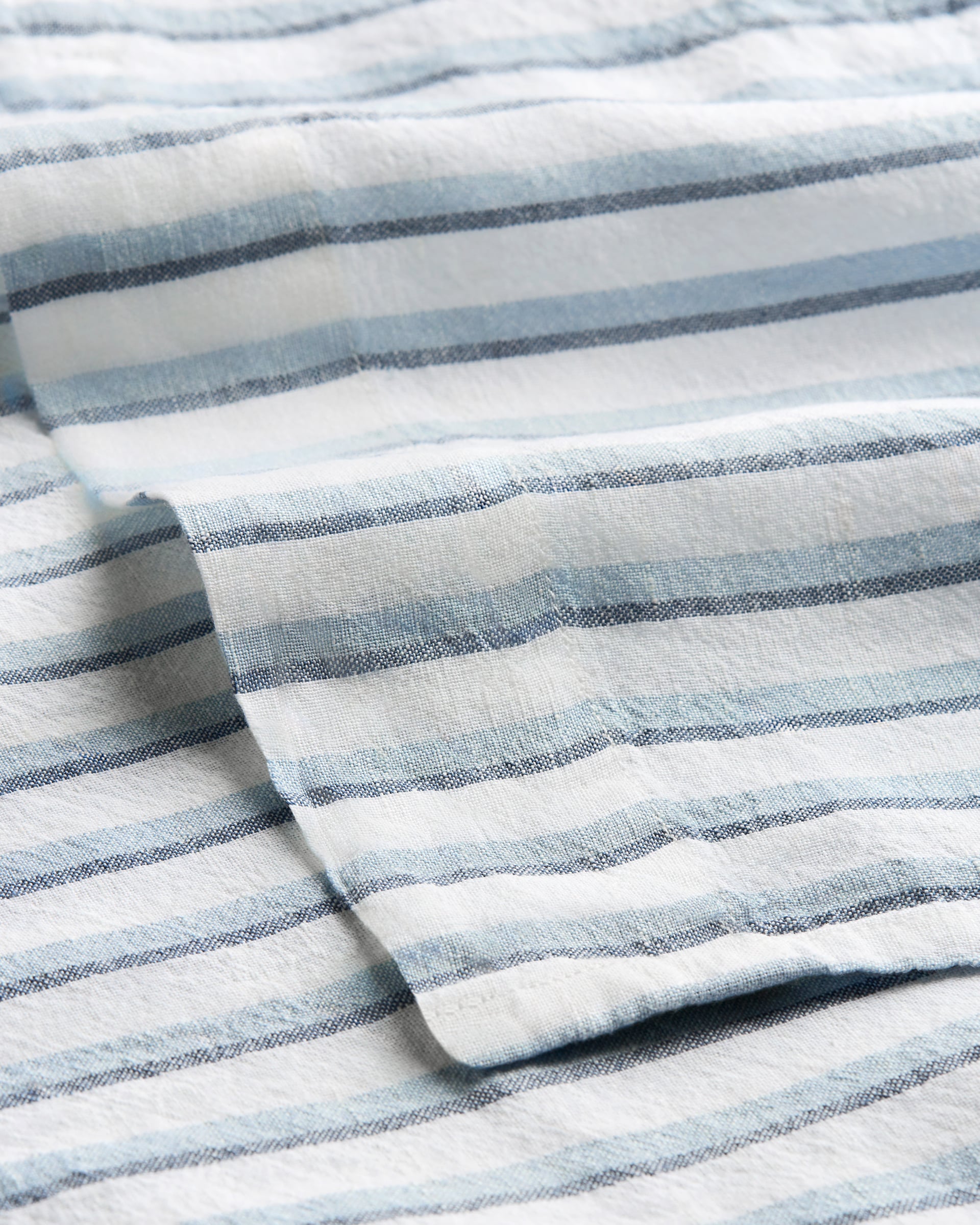 Nordic Knots Linen Blend Flat Sheet – Stripes 2