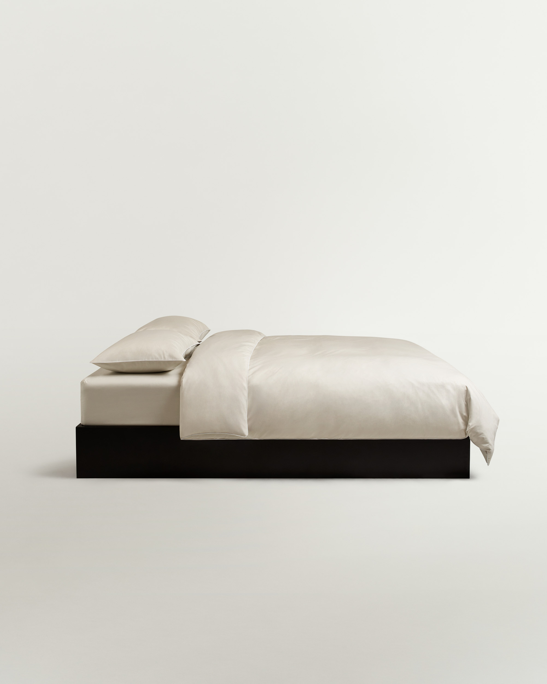 Nordic Knots Percale Duvet Cover – Sand/White 2