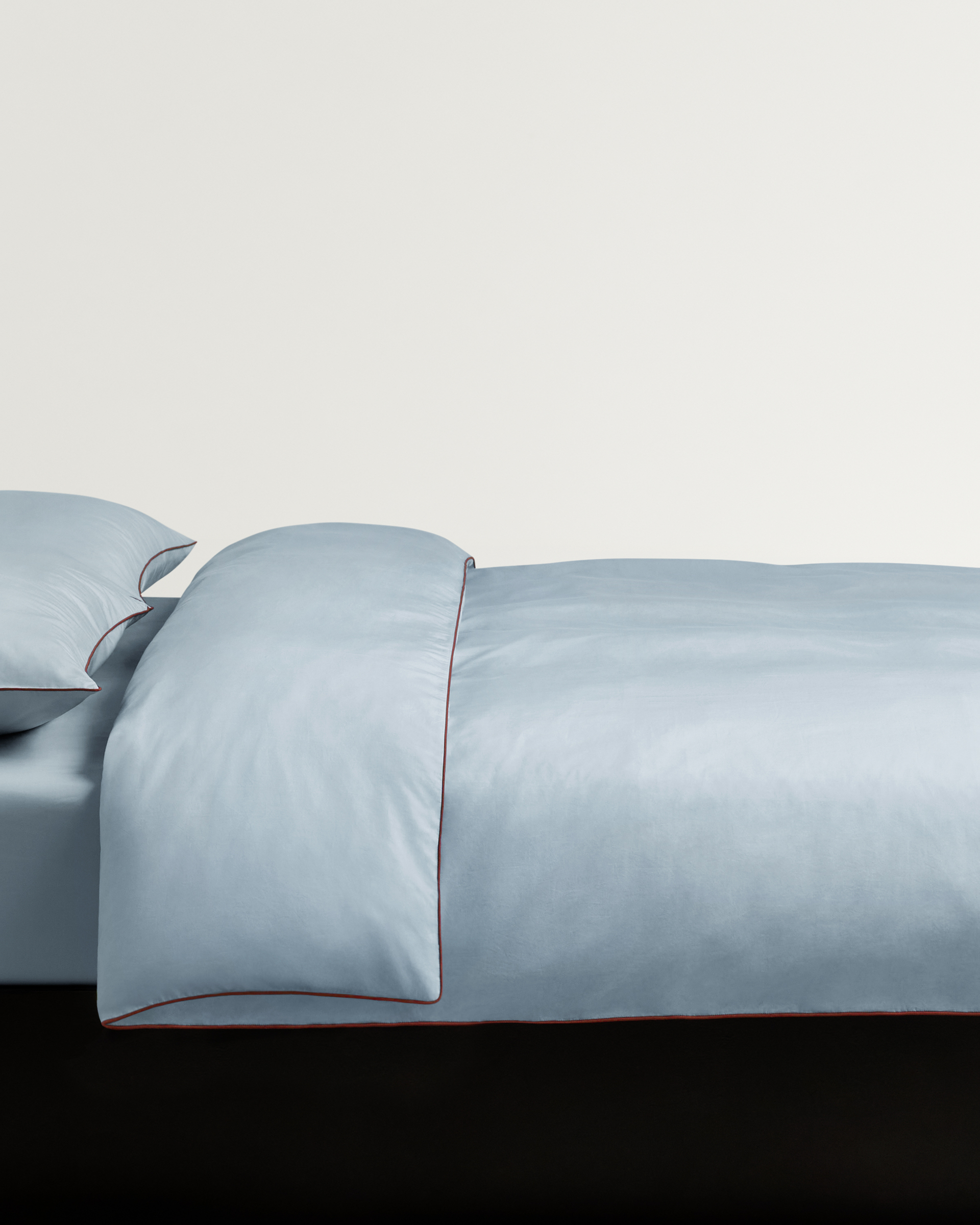 Nordic Knots Percale Duvet Cover – Shirt Blue/Red 1