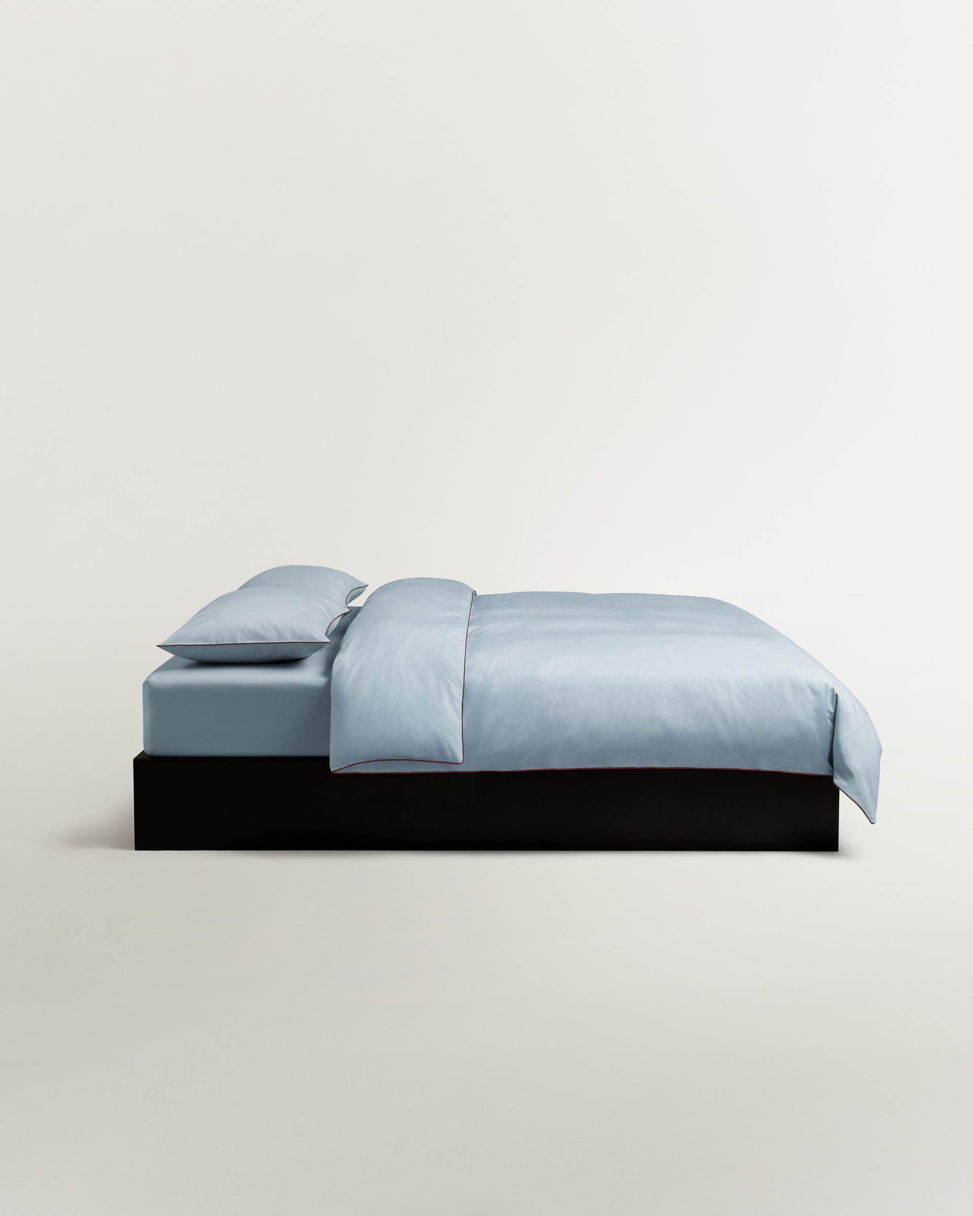Nordic Knots Percale Duvet Cover – Shirt Blue/Red 2