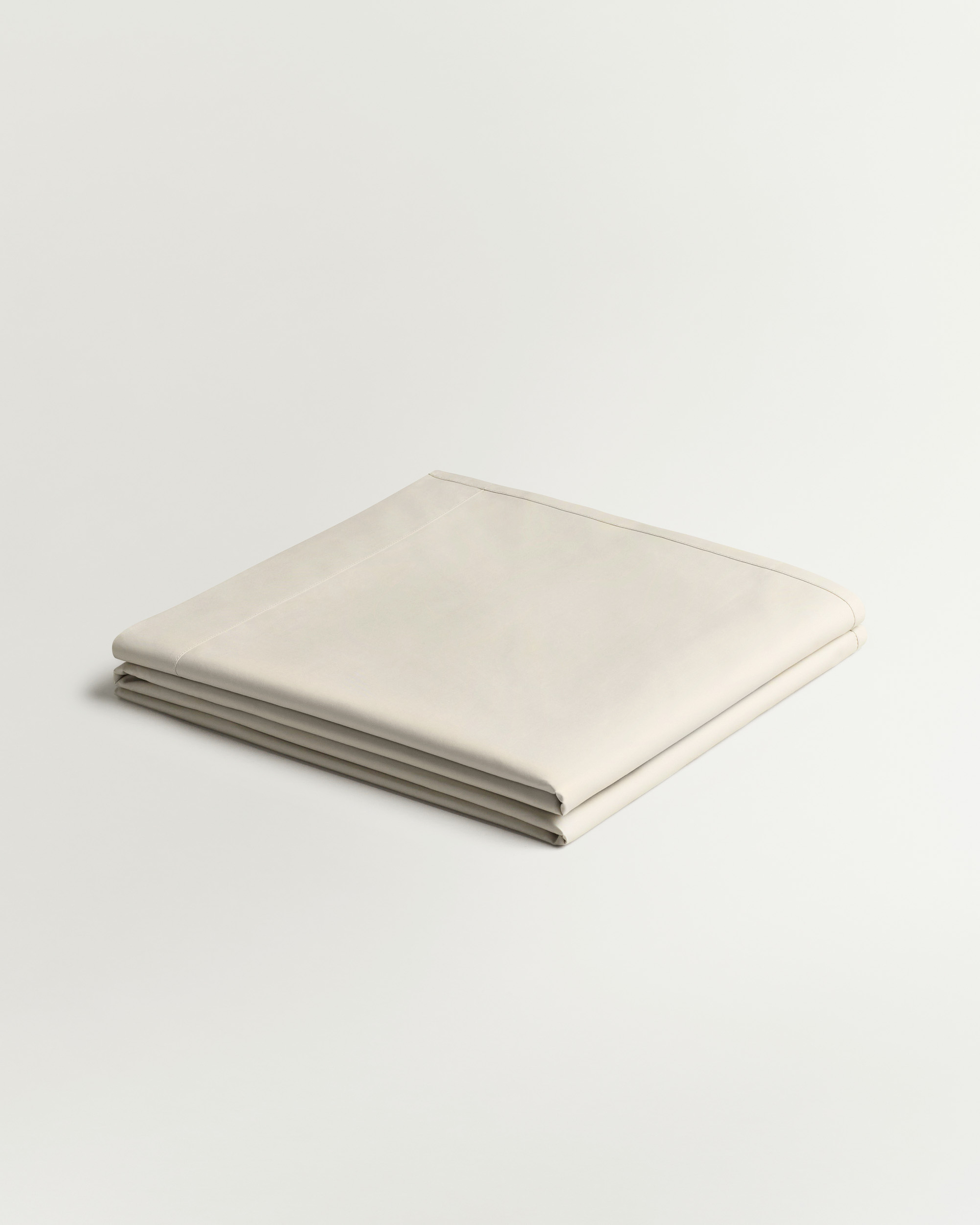 Nordic Knots Percale Flat Sheet – Sand 1