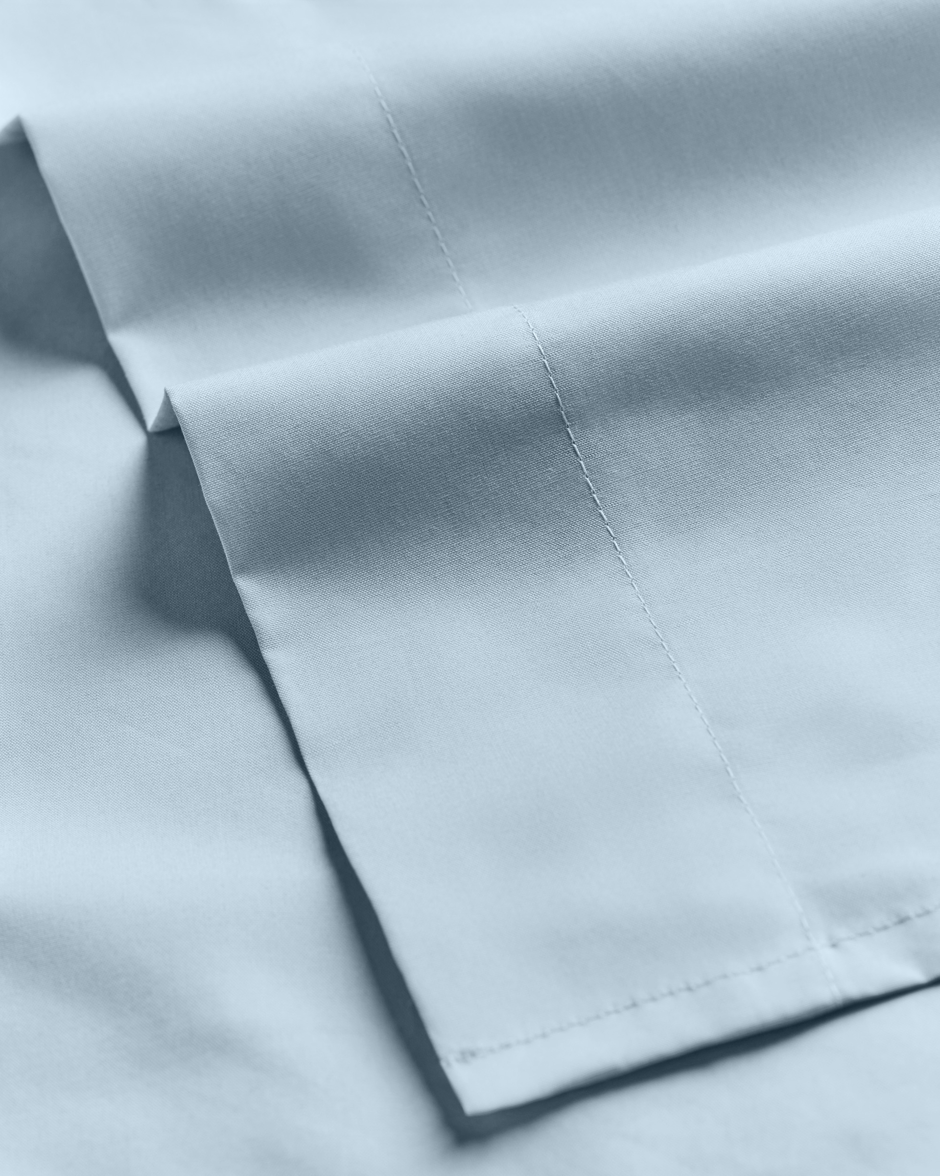Nordic Knots Percale Flat Sheet – Shirt Blue 2